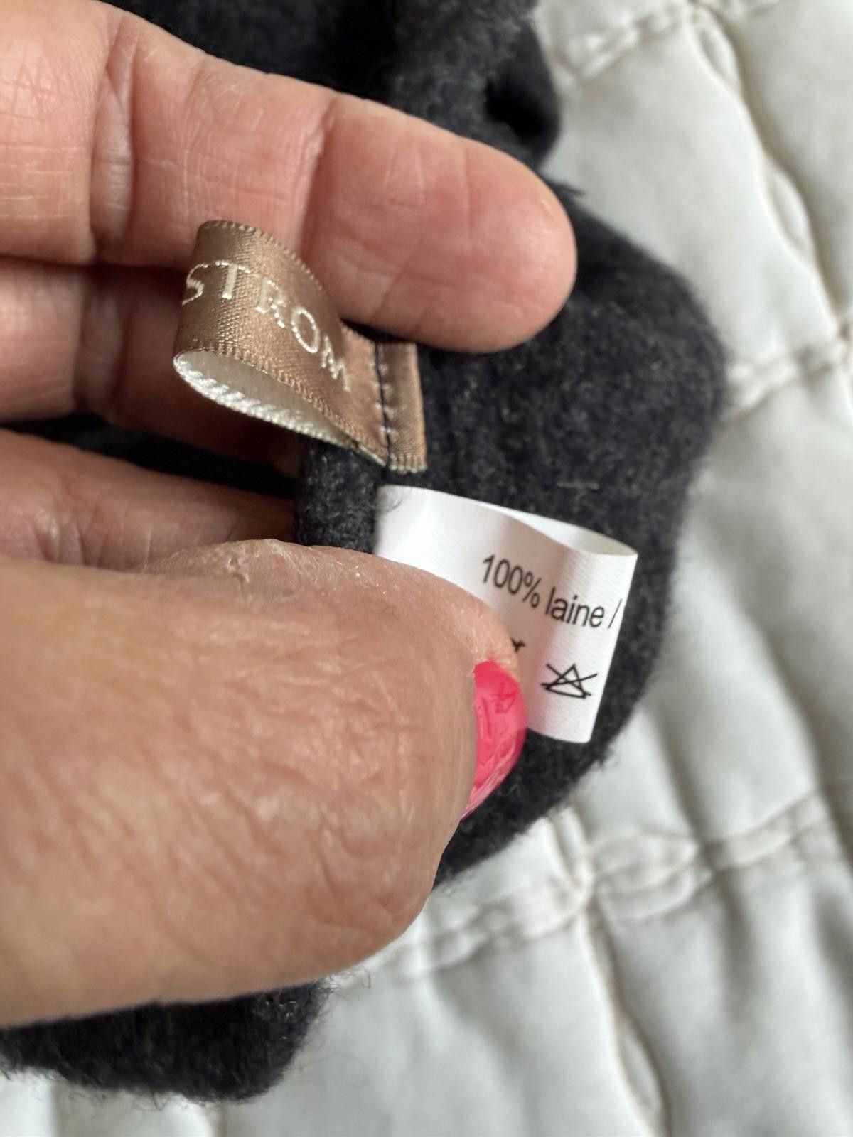 Nordstrom Nordstrom 100% Wool / laine beret solid black Size ONE SIZE - 5 Thumbnail