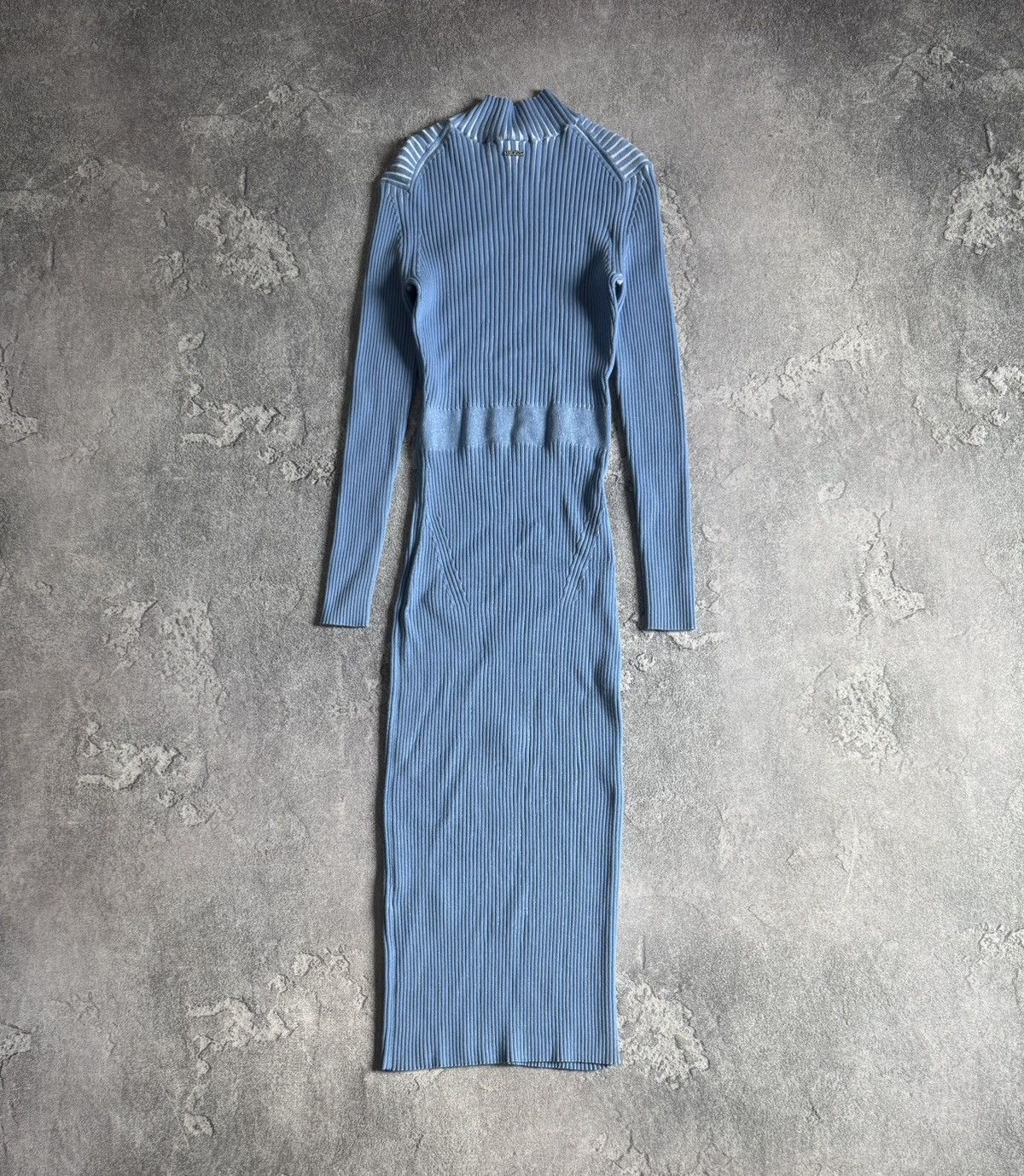 Hugo Boss Hugo Boss ribbed knitwear long sleeve maxi midi dress 👗 blue Size M / US 6-8 / IT 42-44 - 13 Thumbnail