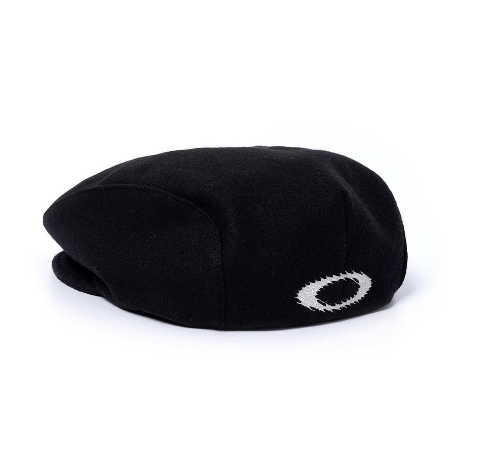 image of Oakley Wool Blend Beret Static O in Black, Men's