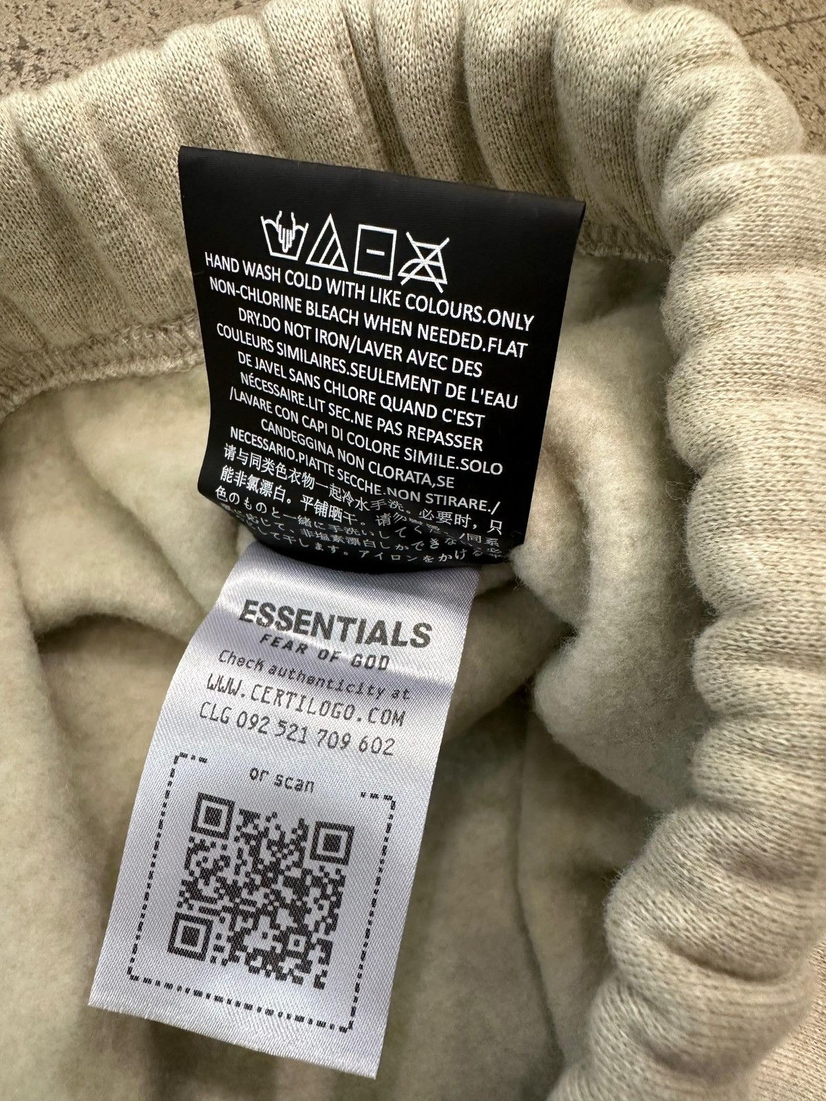 Essentials ESSENTIALS - Relaxed Fleece Sweatpant Heather Stone Size US 34 / EU 50 - 3 Thumbnail