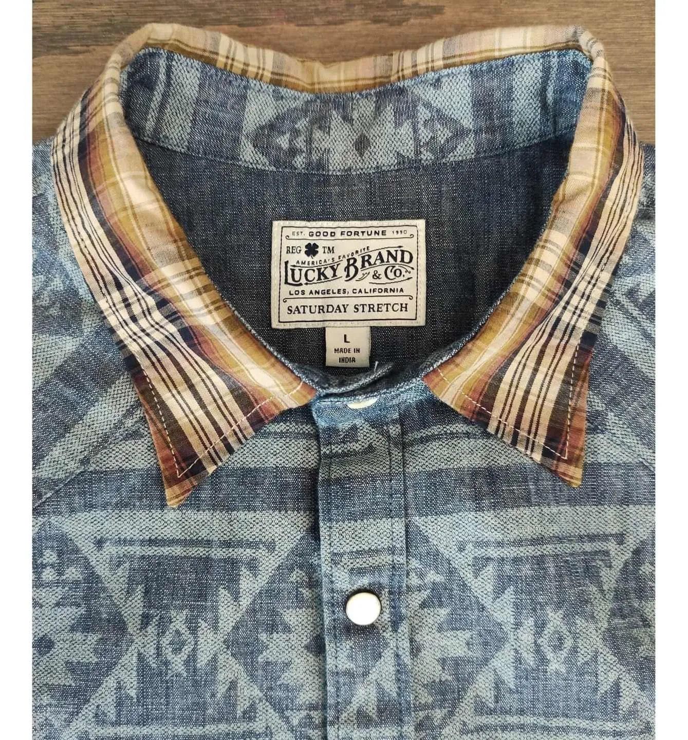 Lucky Brand Lucky Brand Navajo custom shirt - Fashionella Size US L / EU 52-54 / 3 - 6 Thumbnail