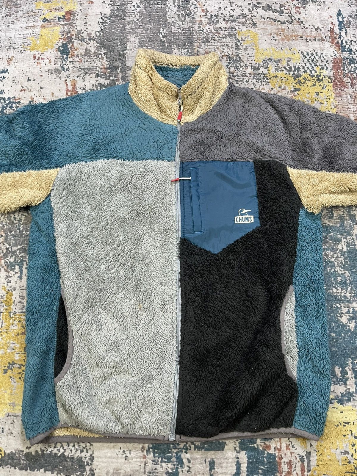 Chums Chums Multi Colour Sherpa Zip Up Jacket Size US L / EU 52-54 / 3 - 4 Thumbnail