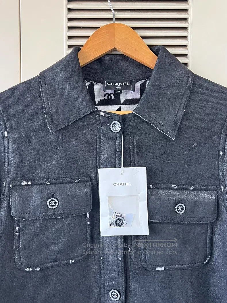 Chanel Chanel Black cashmere blended jacket Size XS / US 0-2 / IT 36-38 - 3 Thumbnail