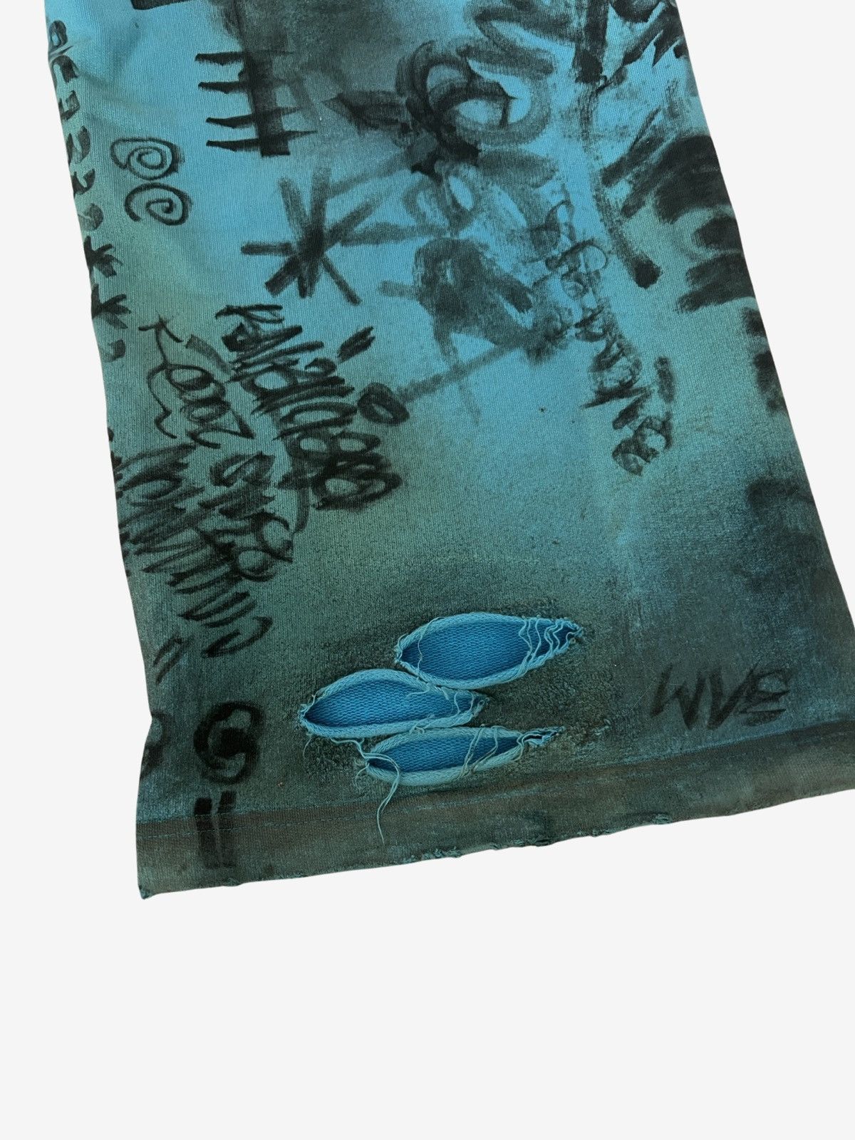 Balenciaga Balenciaga SS23 Blue Skater Graffiti Sweatpants Size US 30 / EU 46 - 8 Thumbnail