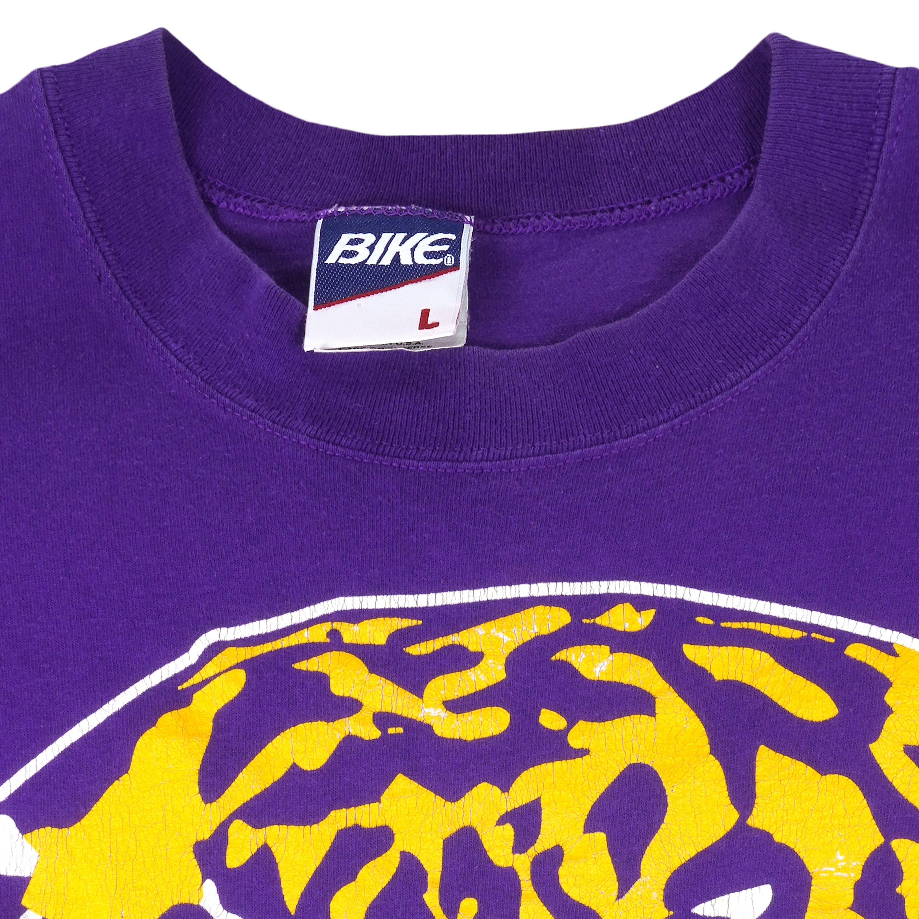 NCAA (Bike) - LSU Tigers Big Logo Sigle Stitch T-Shirt 1990s Size US L / EU 52-54 / 3 - 4 Thumbnail