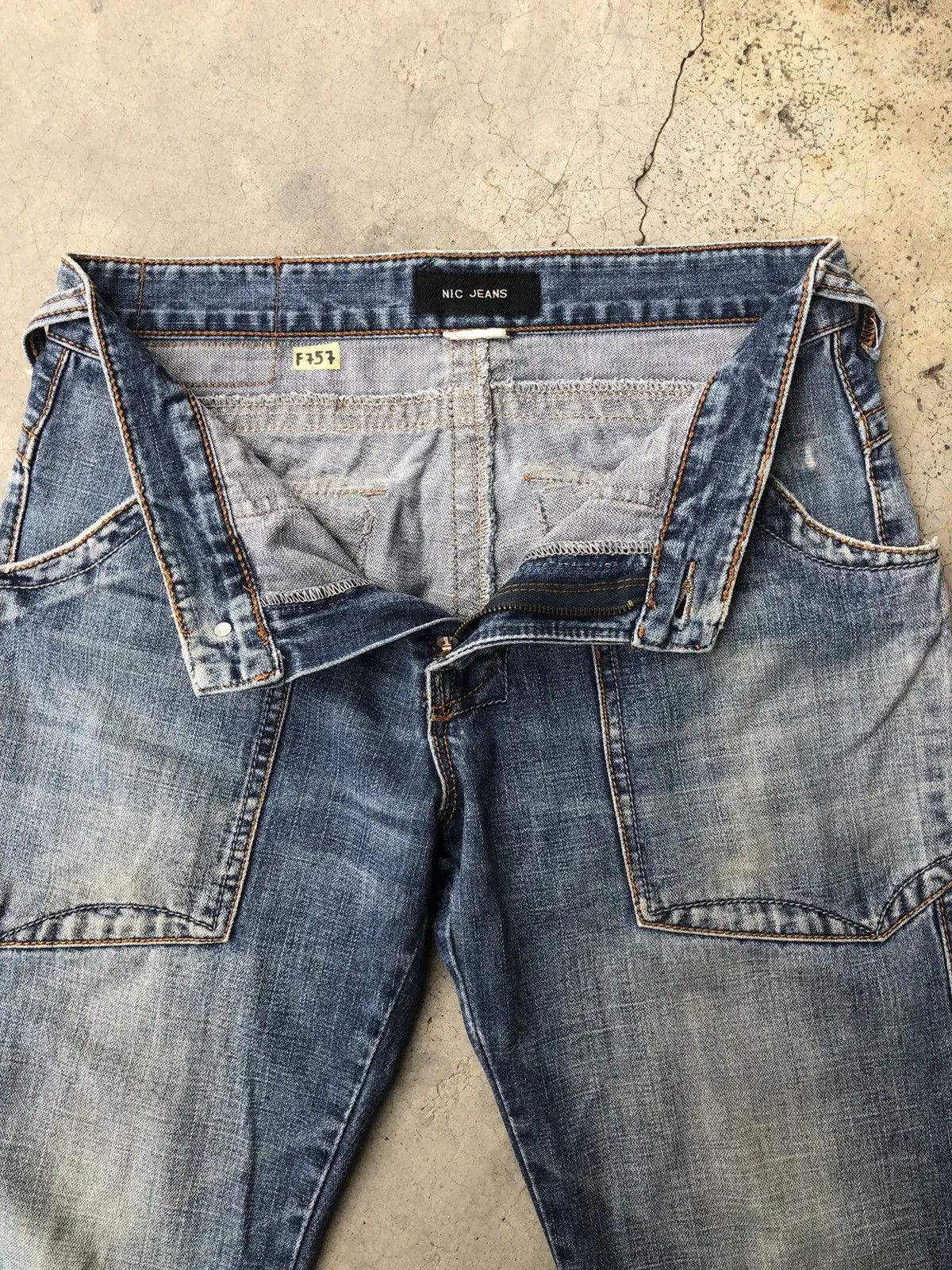 Japanese Brand × Vintage Japanese Distressed Denim Nic Jeans Bush Pocket Rare Design Size US 30 / EU 46 - 8 Thumbnail