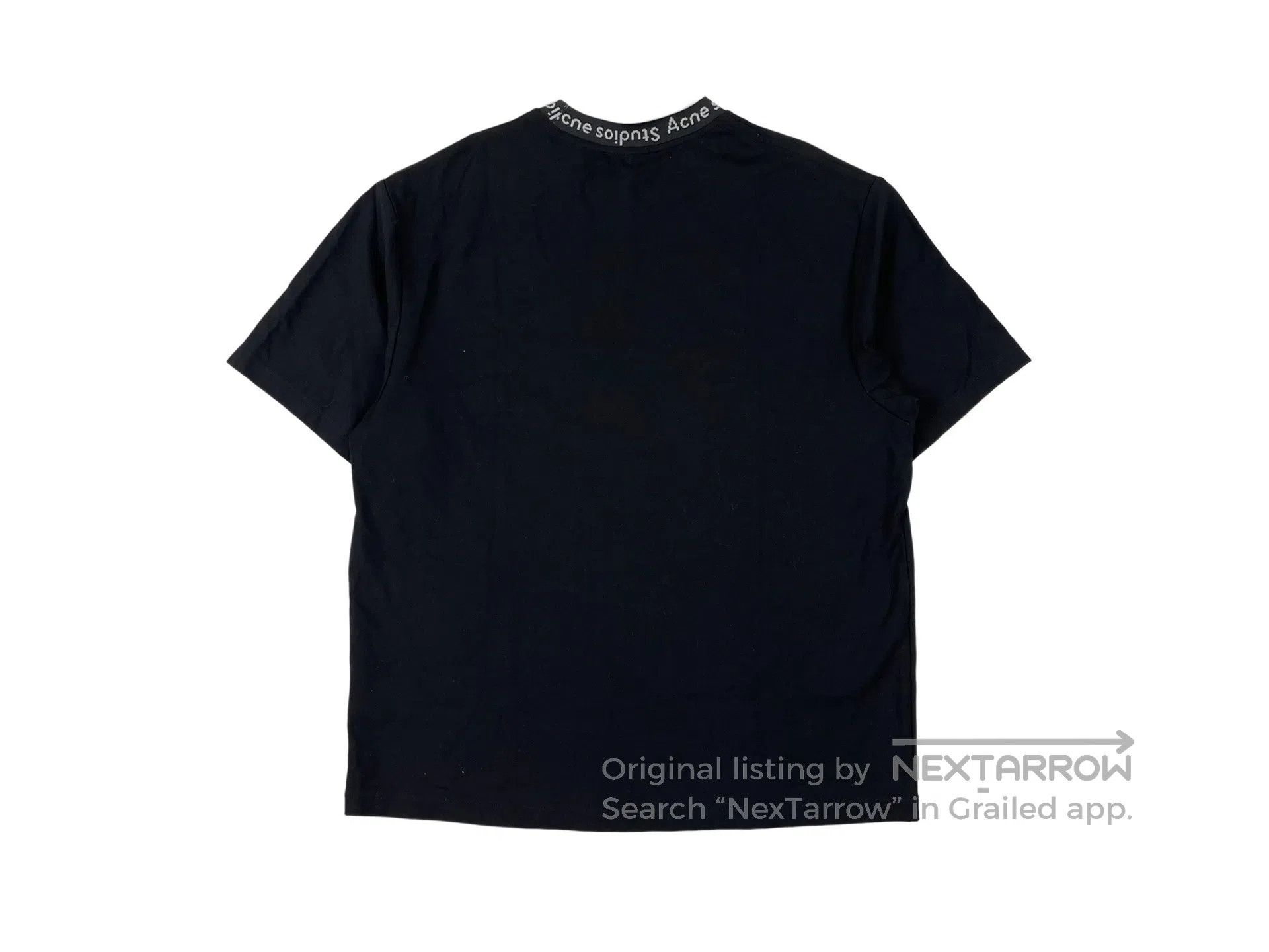Acne Studios Acne Studios Collar Lettering Black Short Sleeve Size US M / EU 48-50 / 2 - 2 Thumbnail