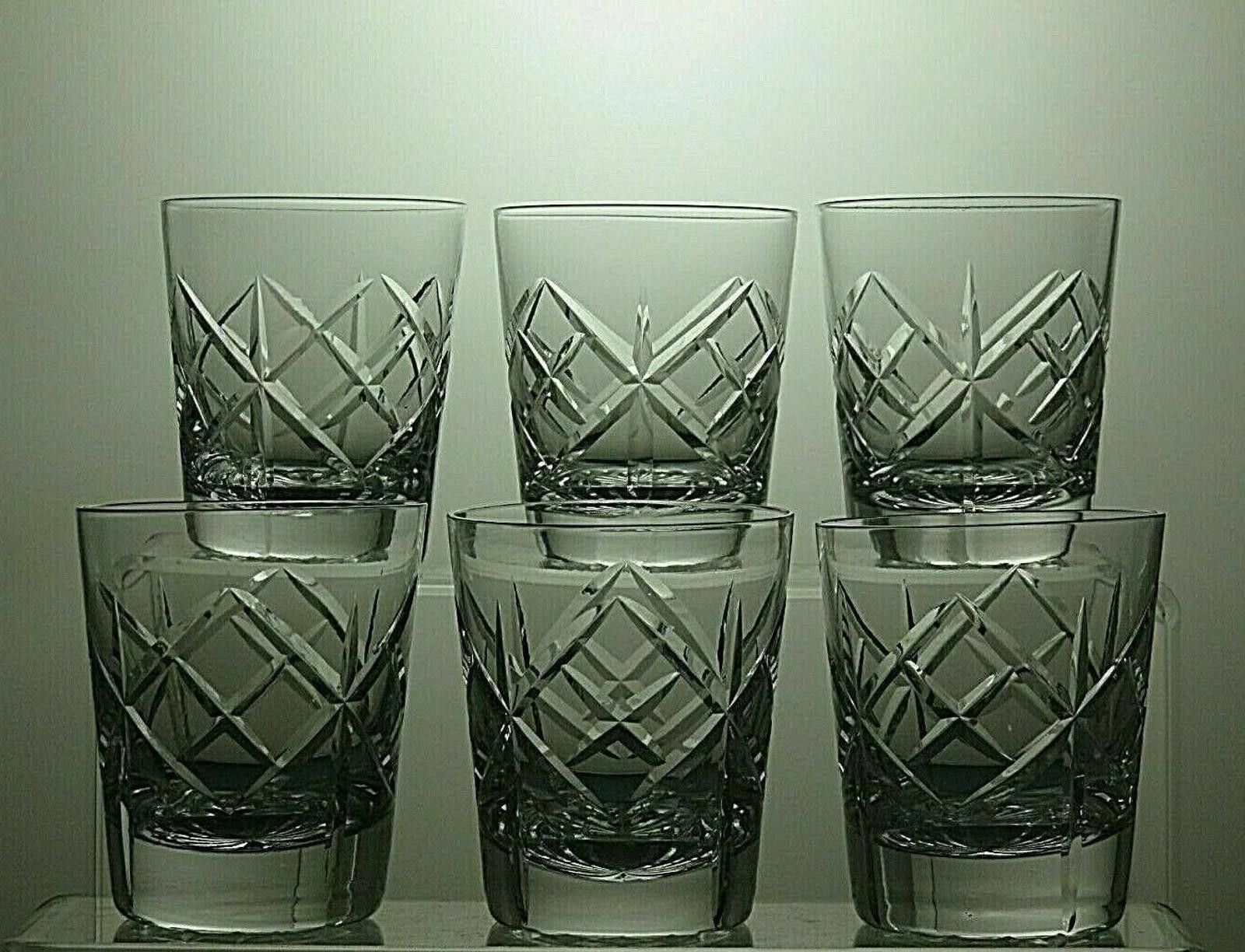 Other Tudor Crystal Walsingham Cut Drinking Set Of 6 Tumblers 3" Size ONE SIZE - 2 Thumbnail