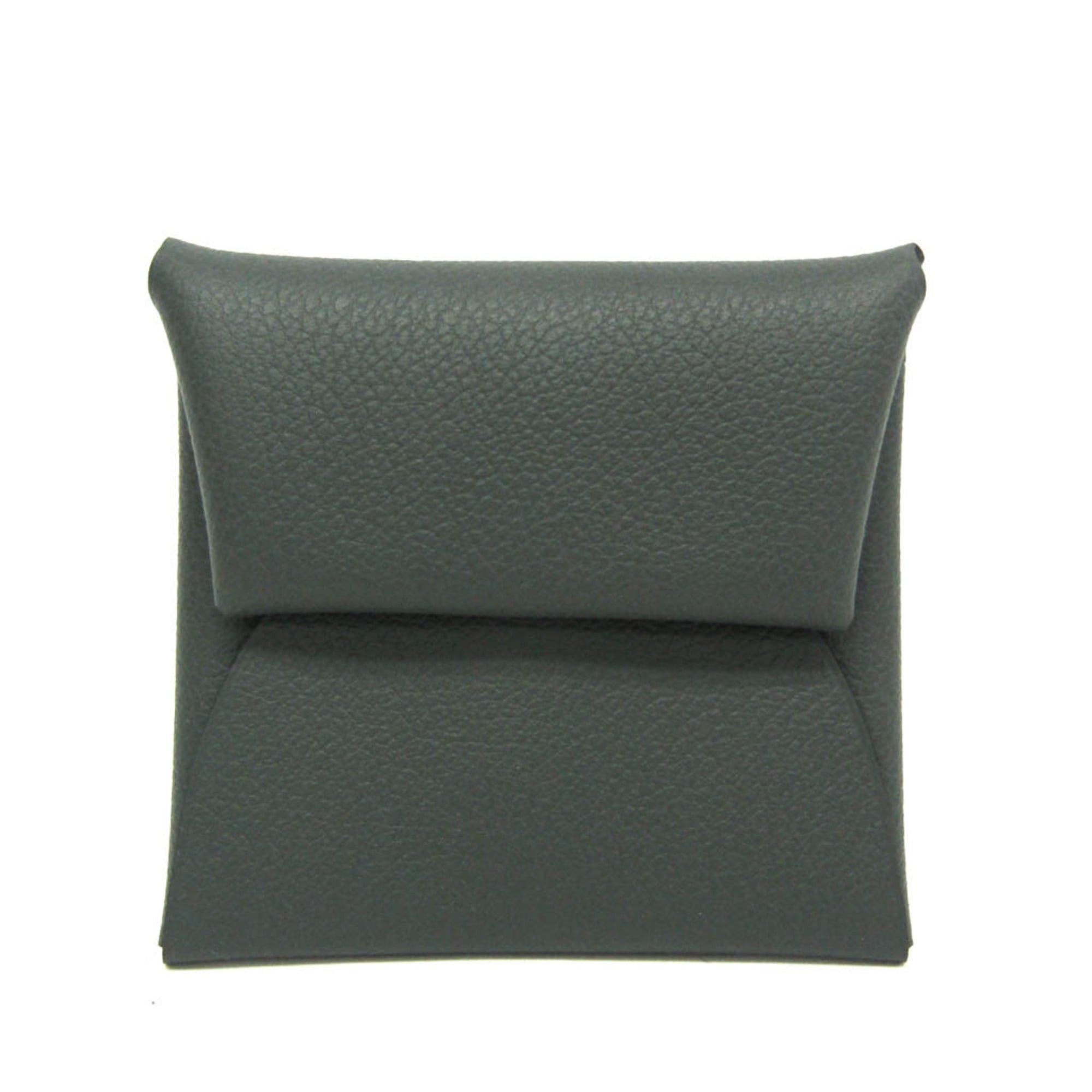 Hermes Hermes Bastia Men,Women Evercolor Leather Coin Purse/coin Case Gray Size ONE SIZE - 1 Thumbnail