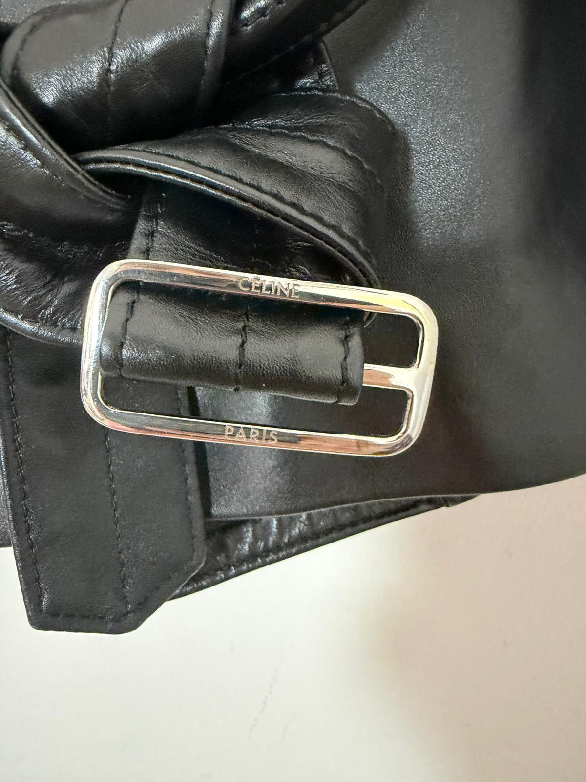 Celine FW22 Leather Cabane Jacket Peacoat Ultra Rare by Hedi Size US M / EU 48-50 / 2 - 13 Thumbnail