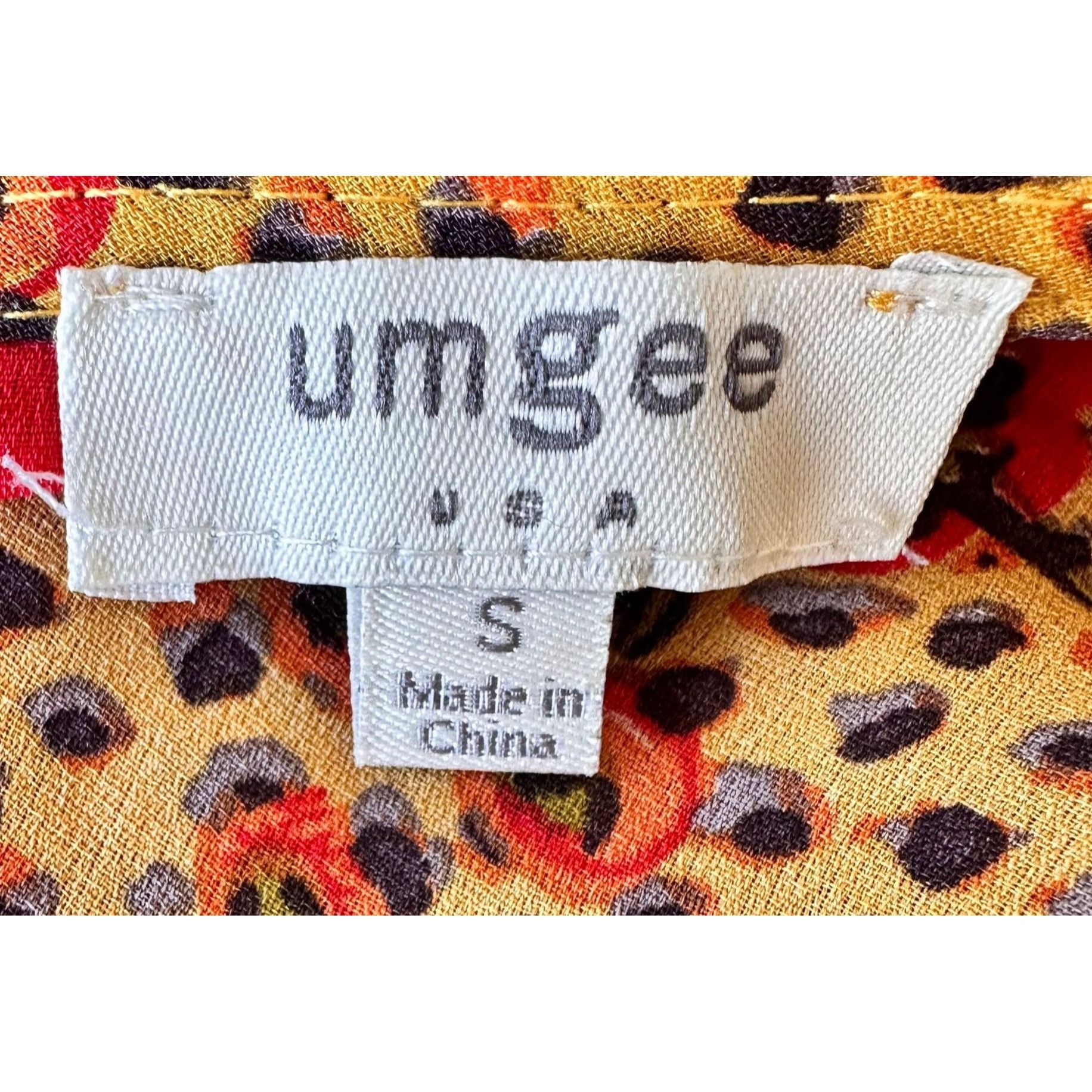 Other Umgee Leopard Print Top Poppies Small Flutter Sleeves Size S / US 4 / IT 40 - 12 Thumbnail