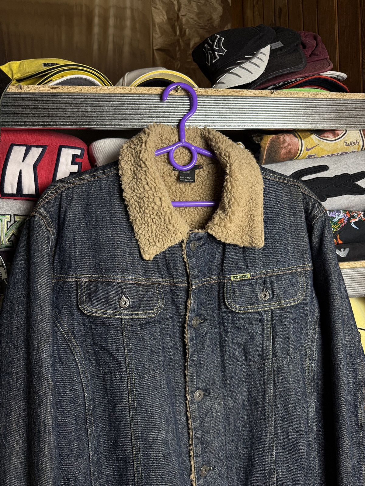 Diesel Diesel Denim Sherpa Jacket Jeans Avant-Garde Japan Size US L / EU 52-54 / 3 - 3 Thumbnail