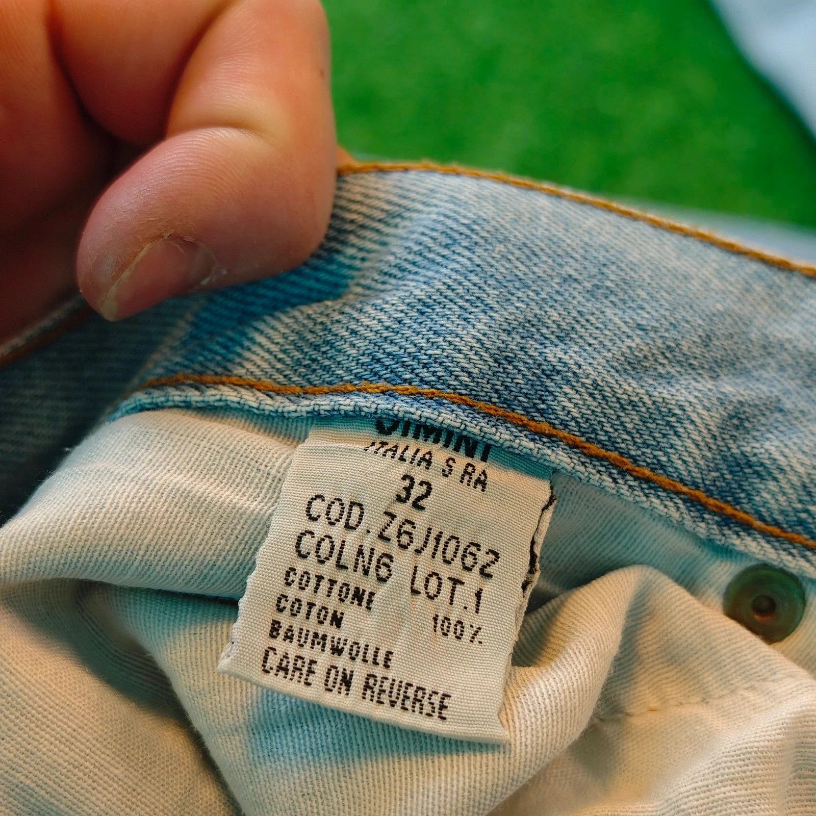 Emporio Armani Vintage Armani Jeans Mens 32 slim straight button pants 90s Size US 32 / EU 48 - 11 Thumbnail