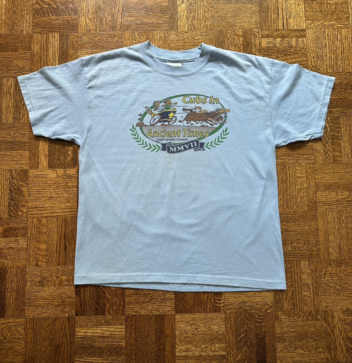 Vintage Vintage Y2K Cub Scouts Ancient Times Graphic Tee Size US M / EU 48-50 / 2 - 2 Thumbnail
