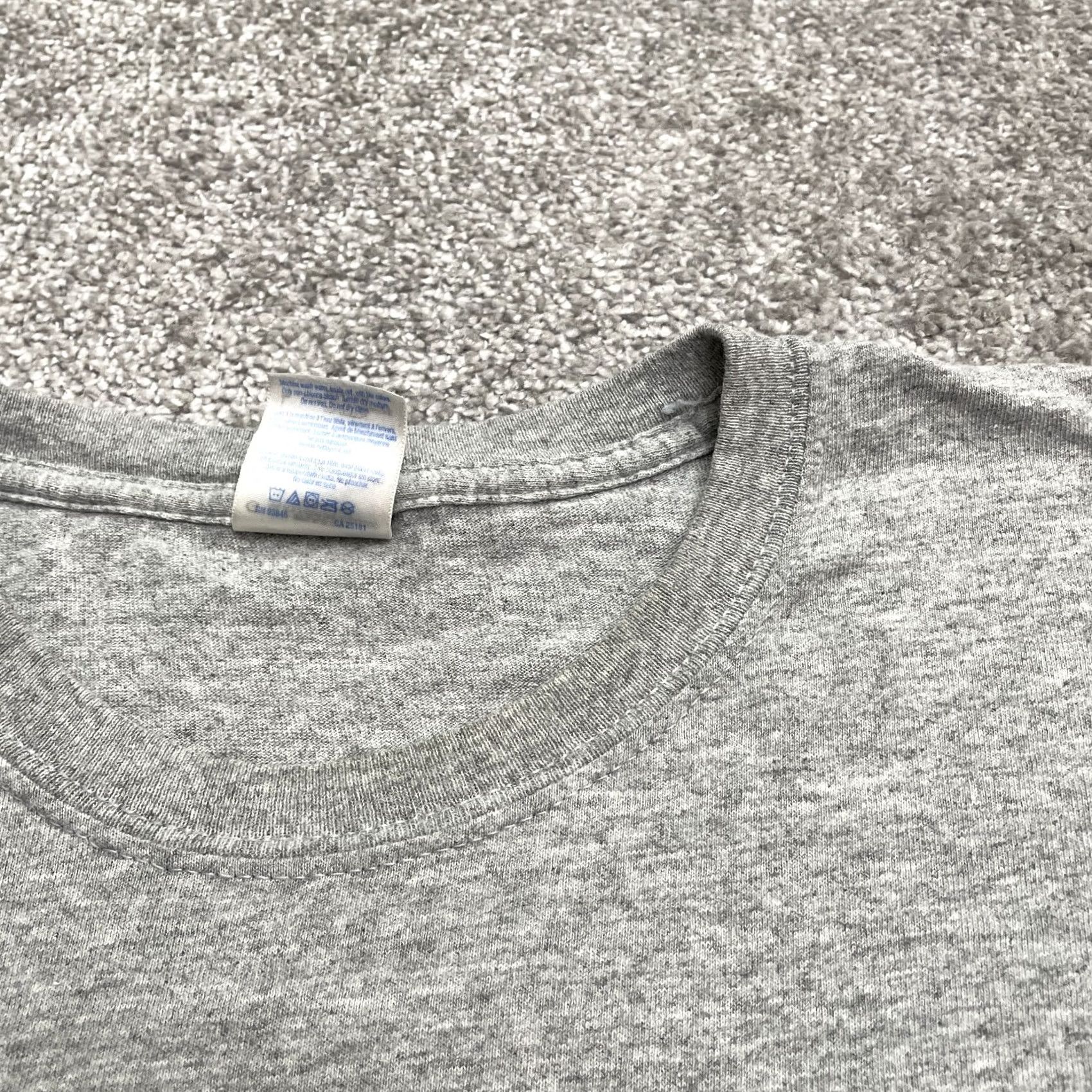 Gildan Gildan Heavy Cotton T-Shirt Mens Large Gray University Of Illinois Tee Size US L / EU 52-54 / 3 - 5 Thumbnail