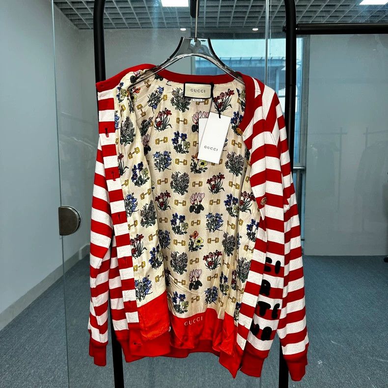 Gucci GucciRed and white striped cardigan jacket 2503-Nextarrow Size US XS / EU 42 / 0 - 2 Thumbnail