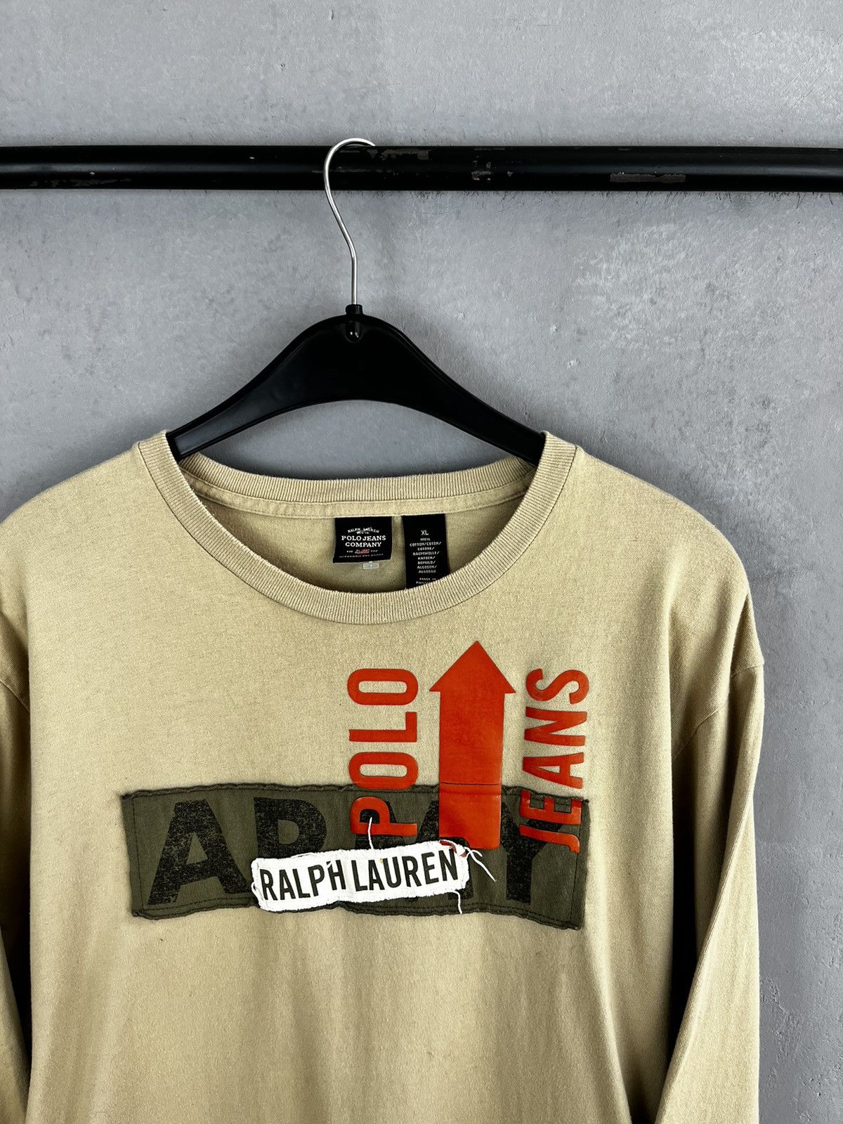 Polo Ralph Lauren × Ralph Lauren × Vintage Polo Ralph Lauren army long sleeve vintage Size US XL / EU 56 / 4 - 4 Thumbnail