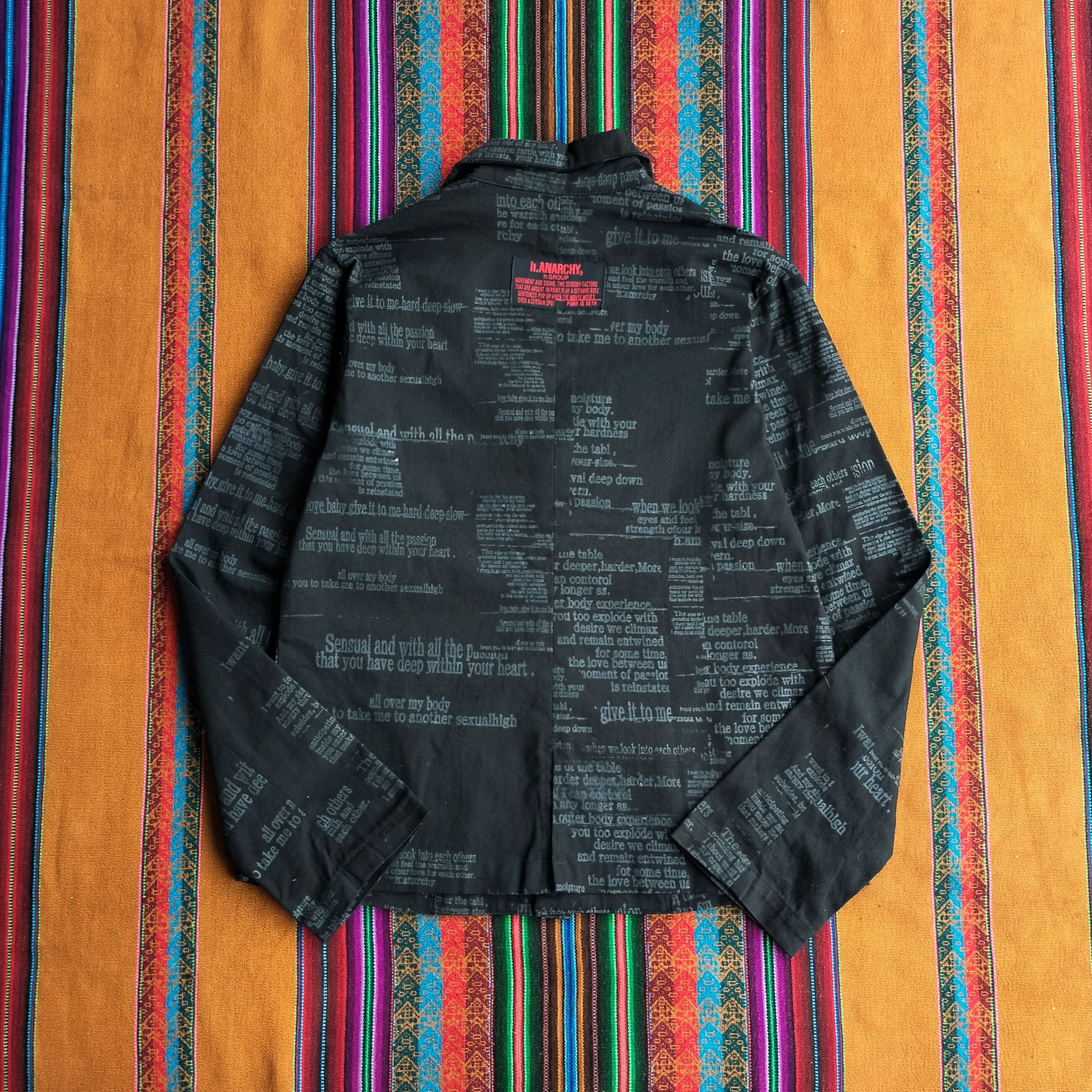 Rare Anarchy H. Naoto japan punk poem punk blazer