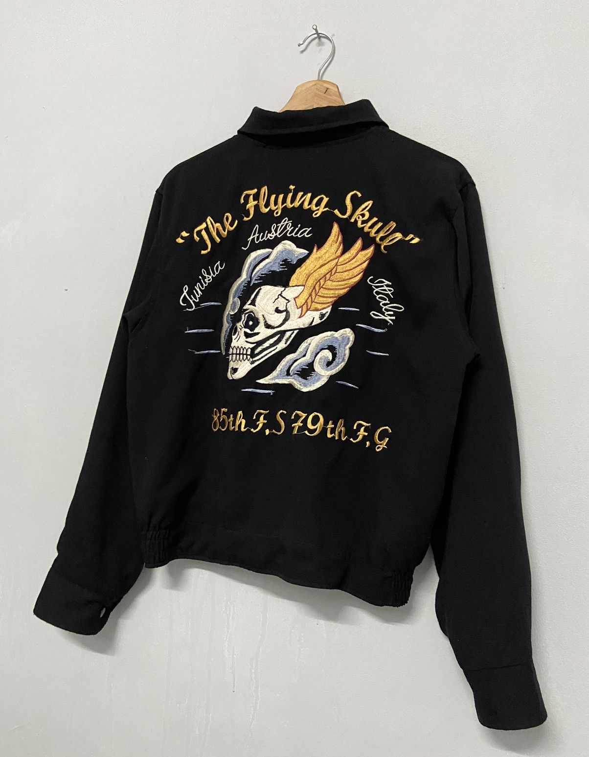 Tailor Toyo Vintage 90s Tailor Toyo Flying Skull Sukajan Embroidery Rare Size US M / EU 48-50 / 2 - 8 Thumbnail
