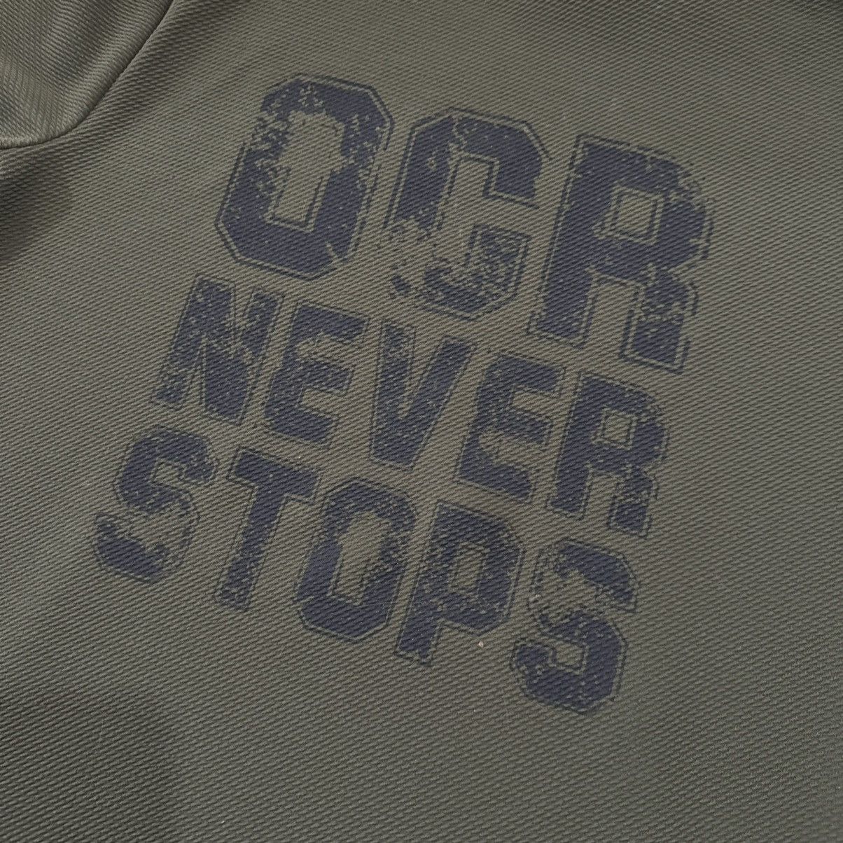 Forever 21 × Other Hardkour Performance OCR Never Stops Hooded Tee Olive L Used Size US M / EU 48-50 / 2 - 5 Thumbnail