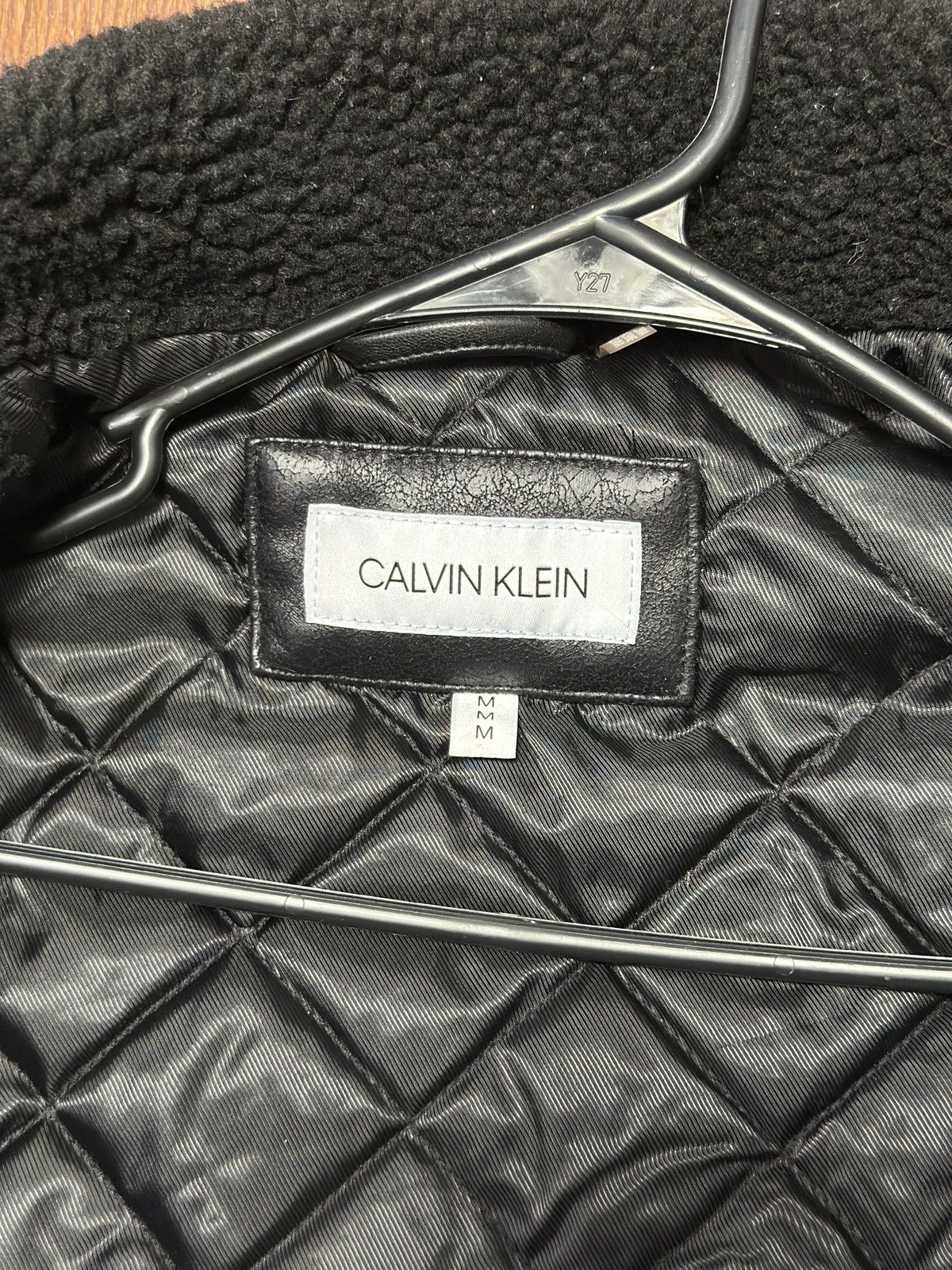 Calvin Klein Calvin Klein Faux Shearling Sherpa Biker Jacket Size US M / EU 48-50 / 2 - 3 Thumbnail