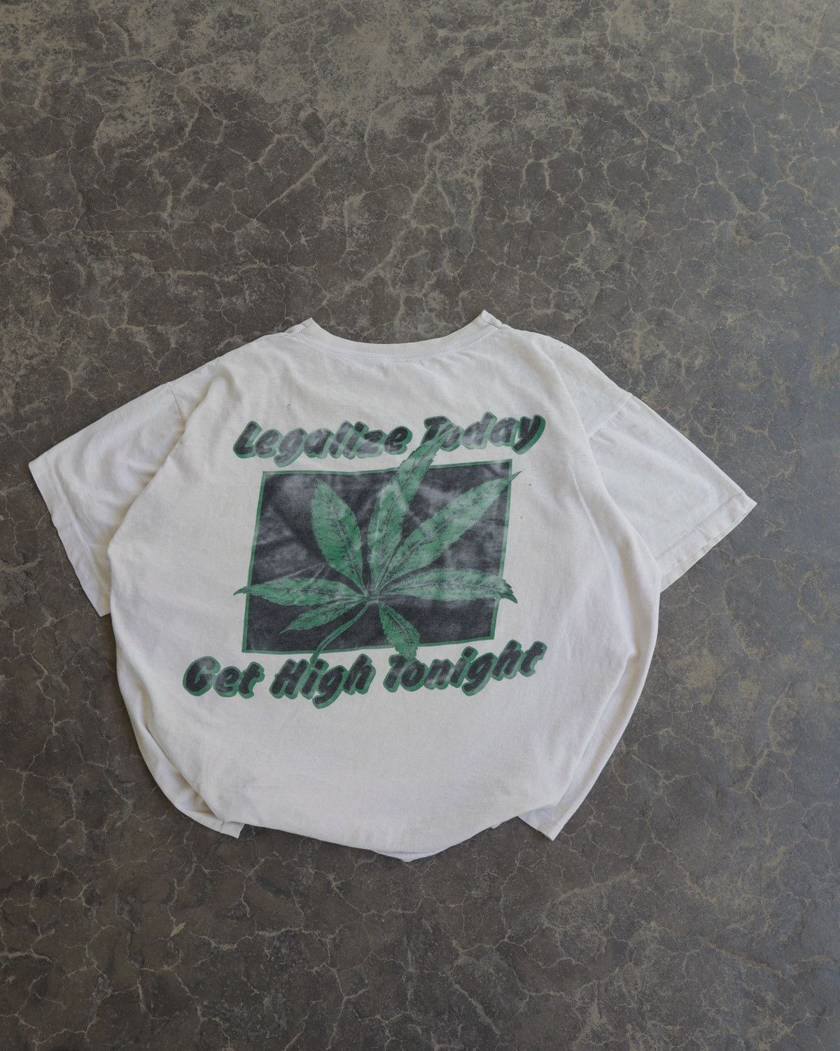 Vintage Vintage 90s High Life Let’s Get High White Tee USA Size US L / EU 52-54 / 3 - 1 Thumbnail