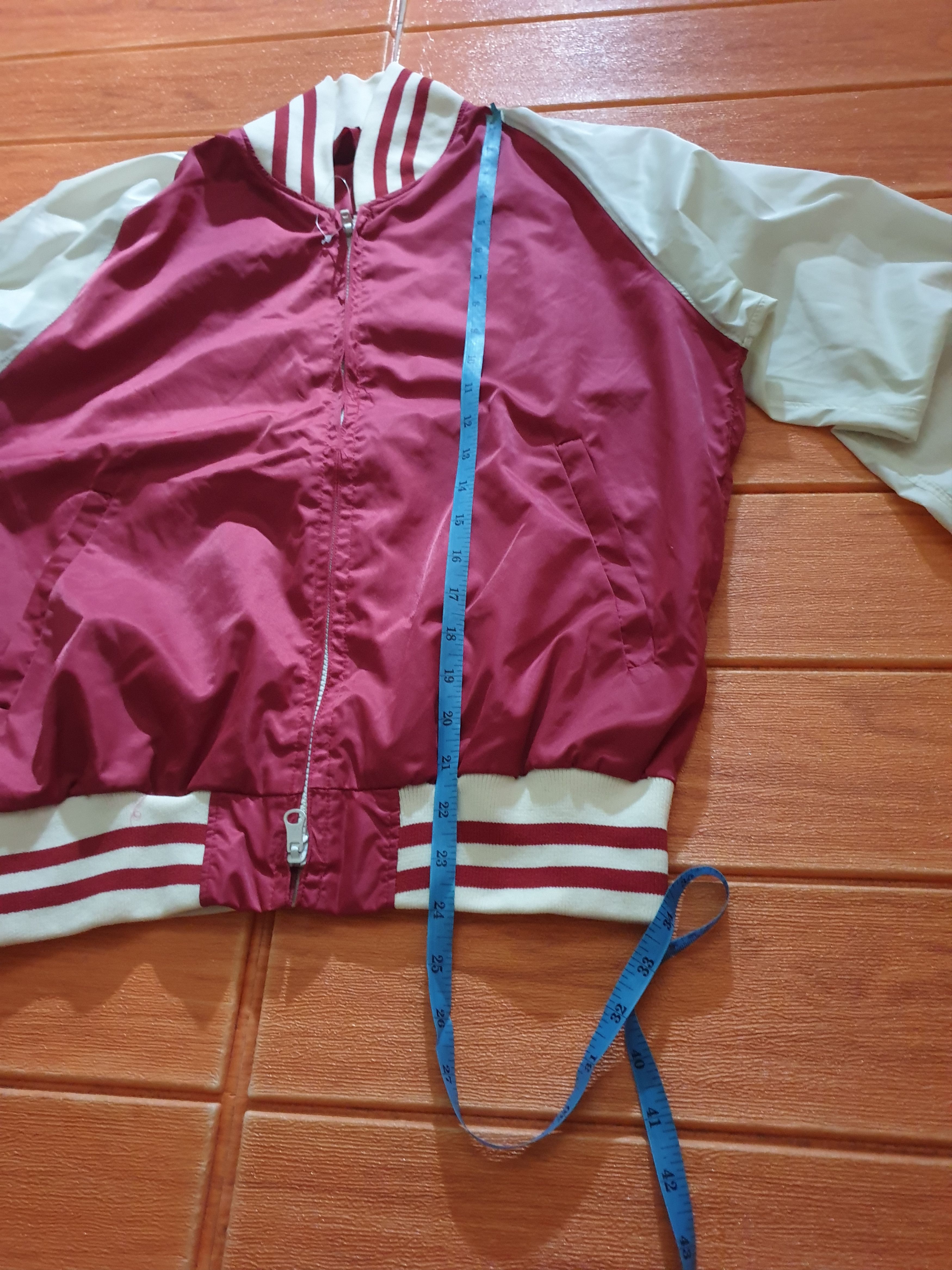 Japanese Brand RED COLOUR VARSITY harajuku style JACKET Size US S / EU 44-46 / 1 - 6 Thumbnail