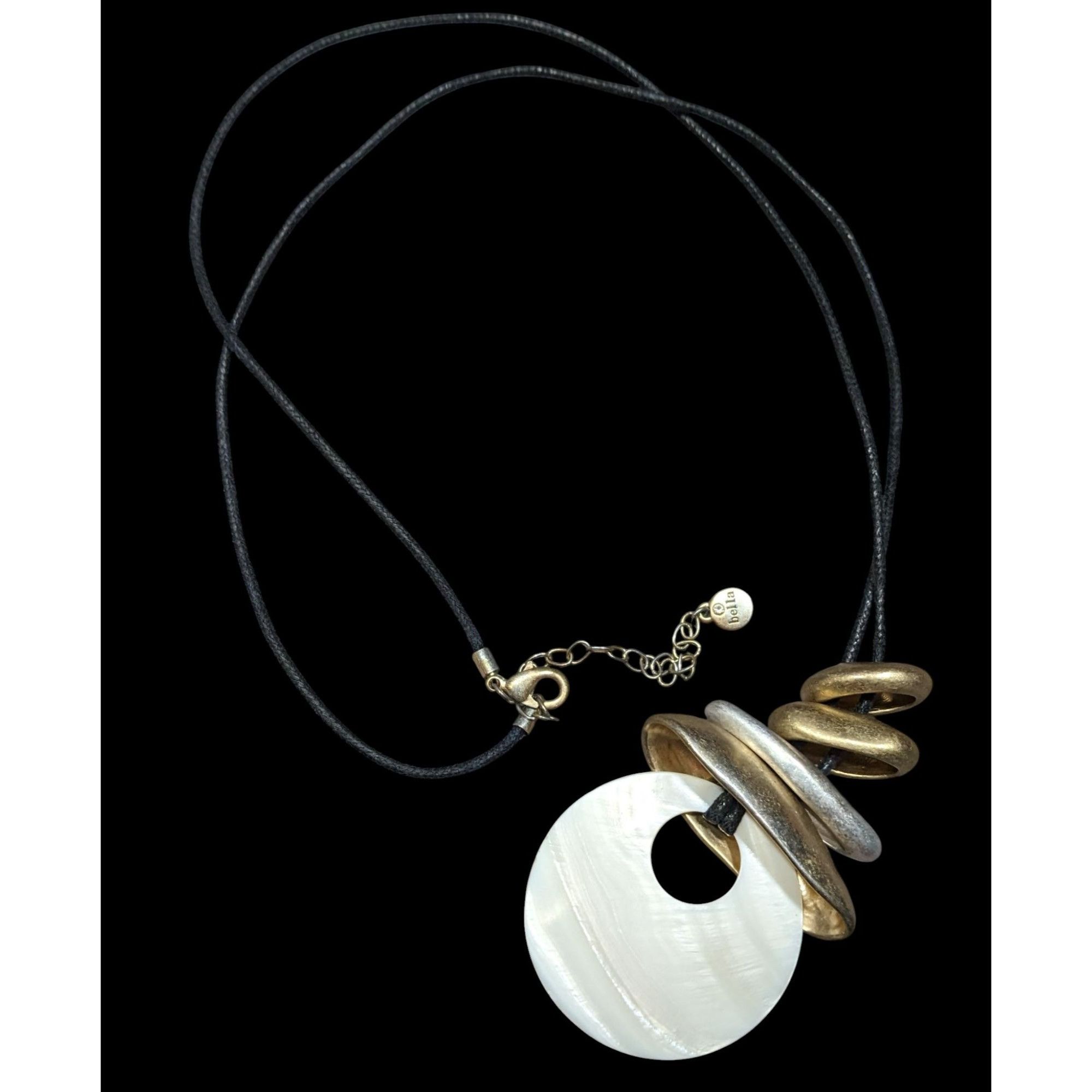 Other Bella And Jack Brutalist Mother Of Pearl And Metal Pendant N Size ONE SIZE - 1 Thumbnail