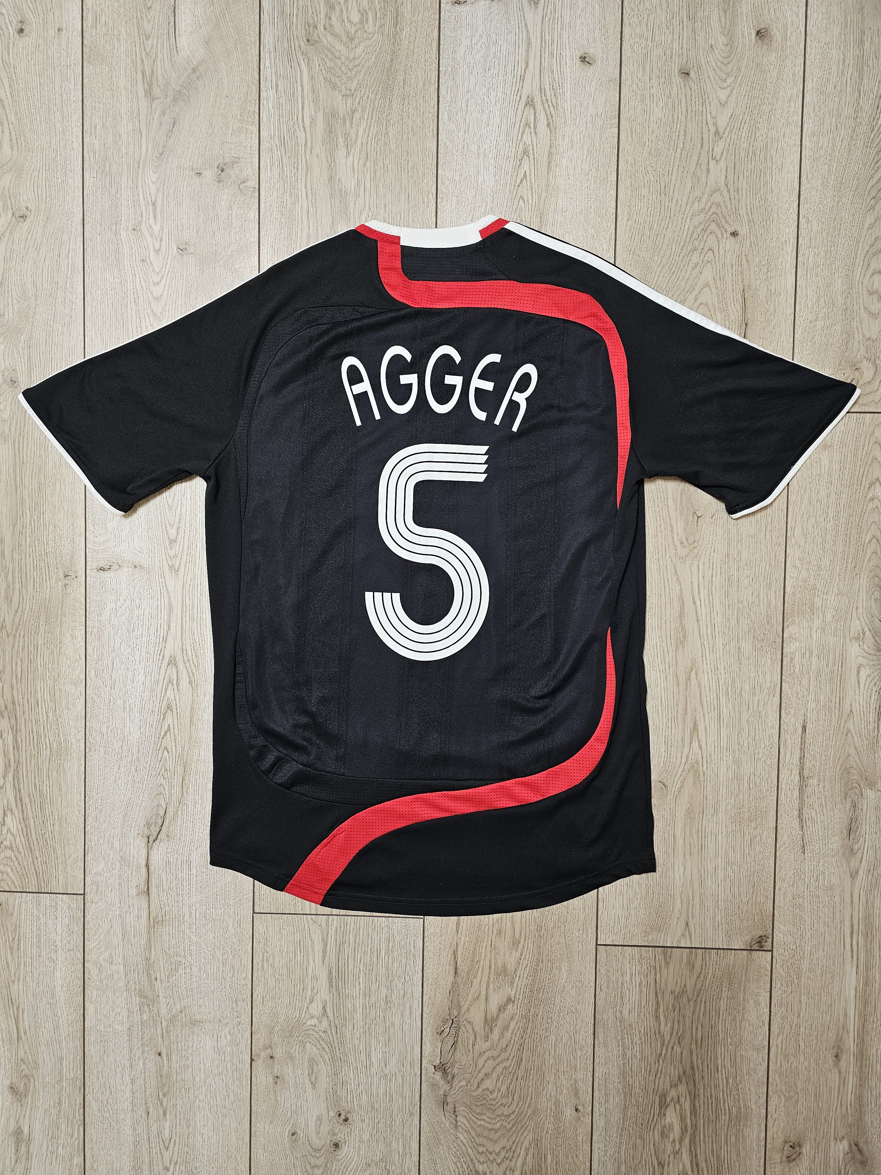 Image of Adidas x Liverpool 2007 2008 Third Agger Football Shirt Soccer Jersey in Black, Men's (Size Small)