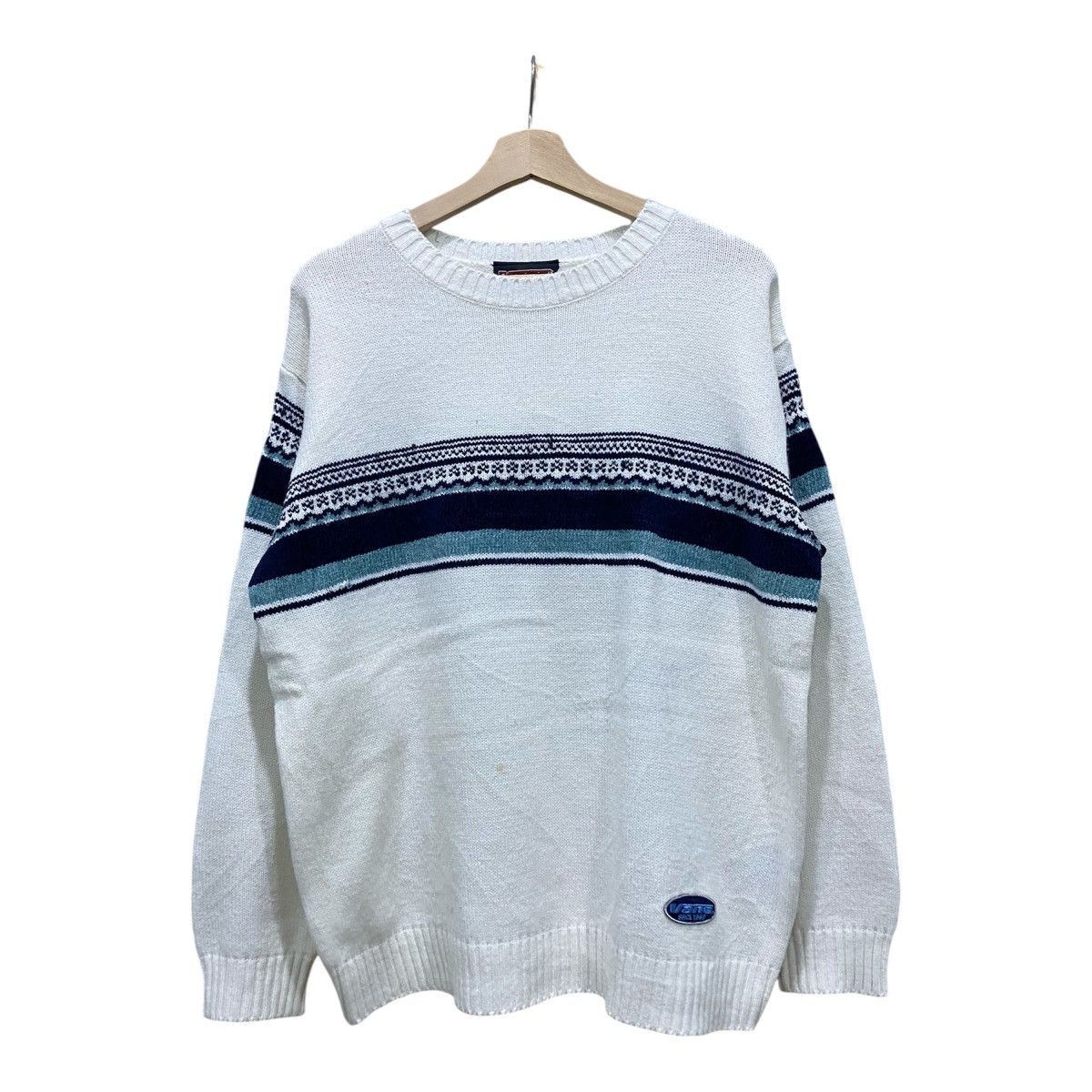 Vans VINTAGE VANS Skateboard Heavy Knit Sweater 90s Y2K Skate Size US L / EU 52-54 / 3 - 1 Thumbnail