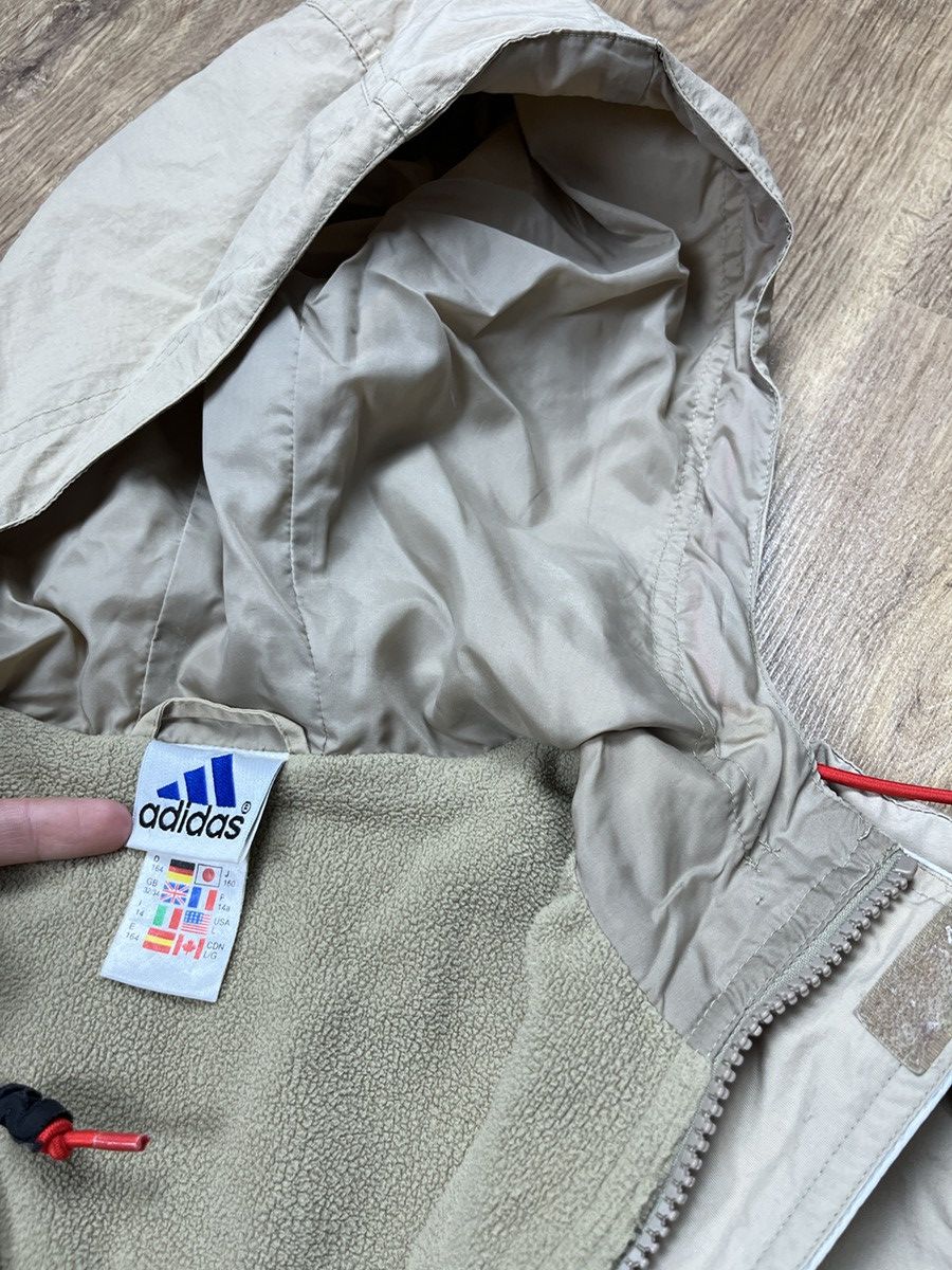 Adidas × Vintage ➕ beige adidas vintage 90s cargo tech zip anorak jacket Size US S / EU 44-46 / 1 - 4 Thumbnail