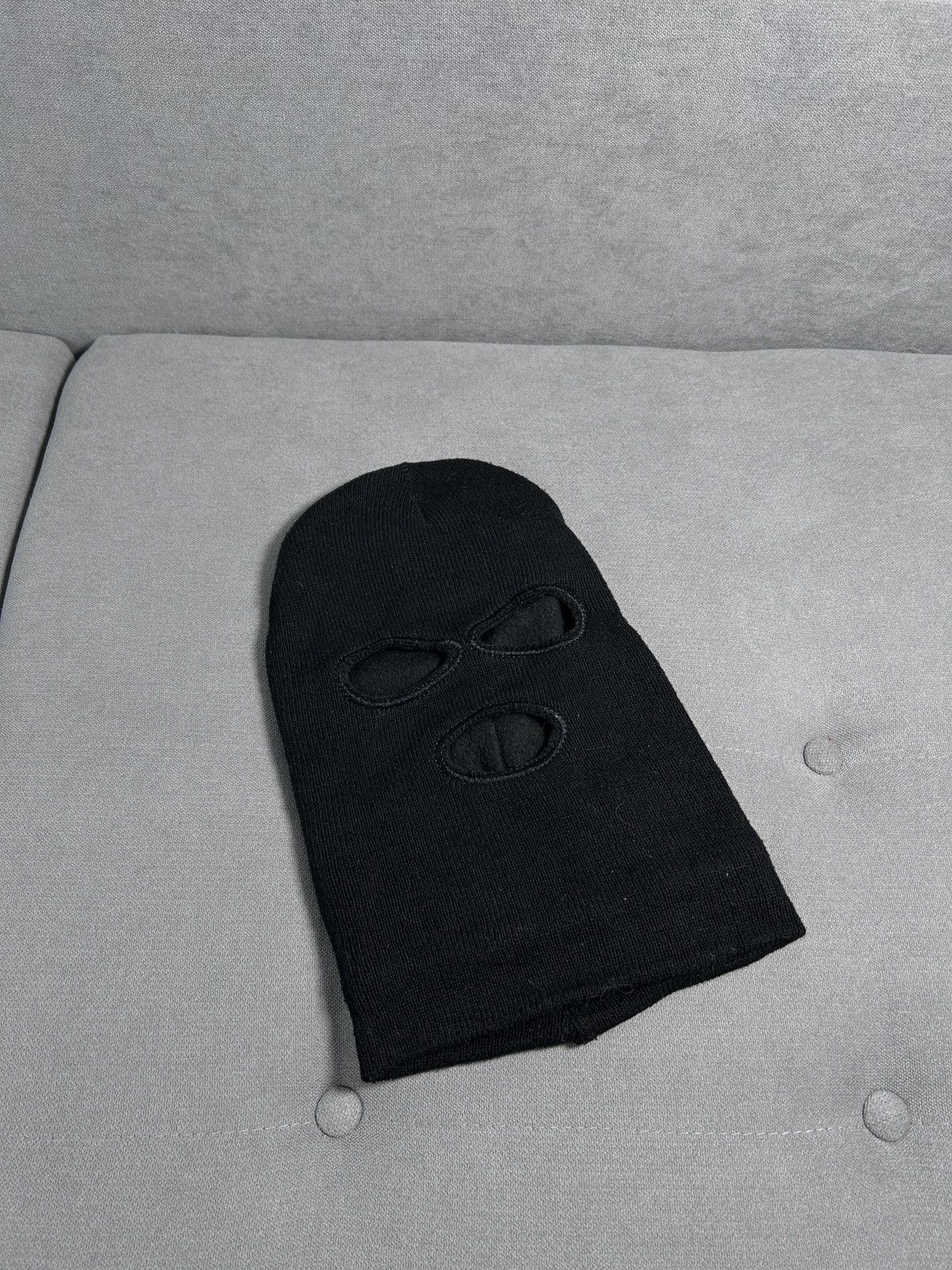 Vintage Vintage Y2k Avant Garde Knit Black Balaclava Size ONE SIZE - 3 Thumbnail
