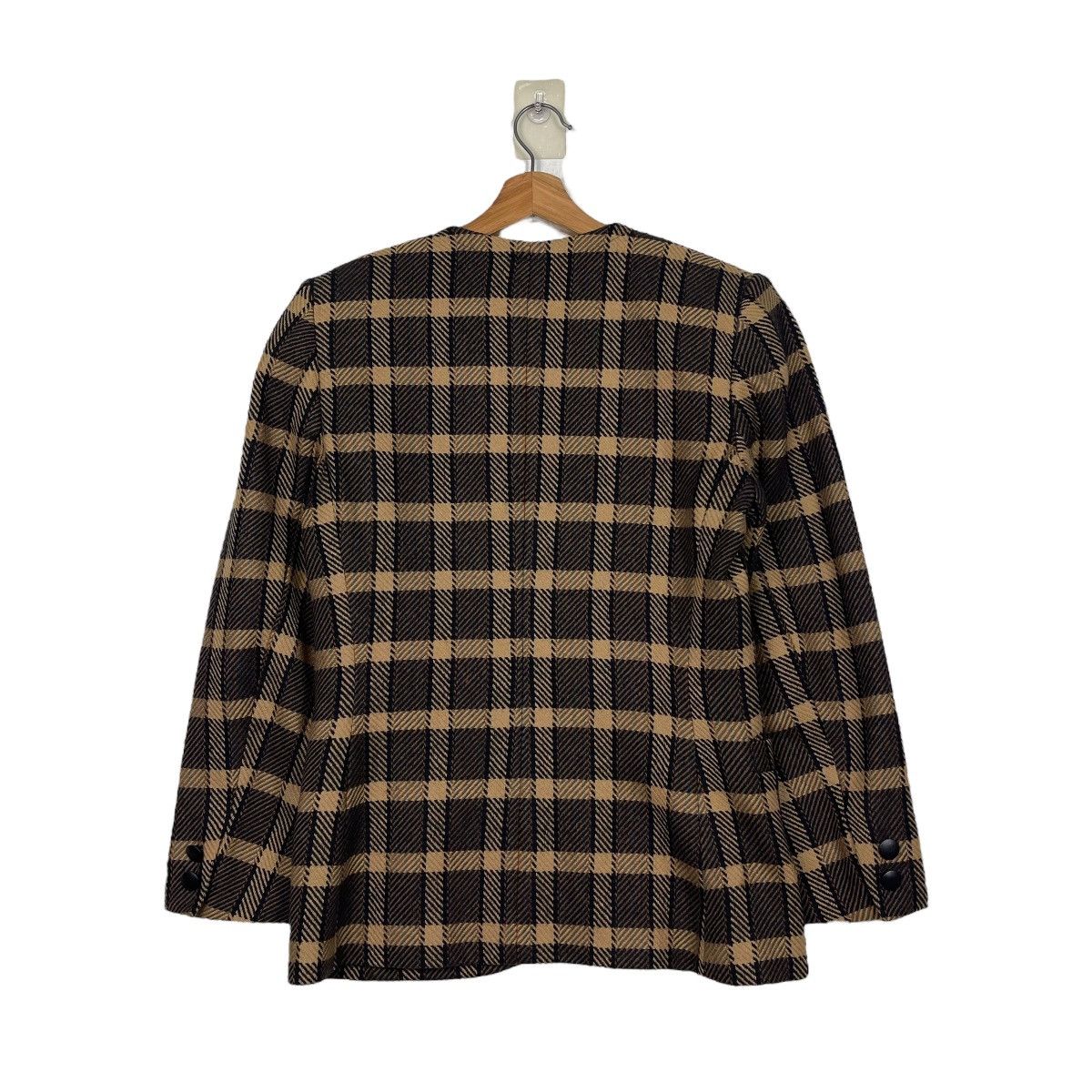 Aquascutum Vintage Aquacustum Check Button Jacket Size M / US 6-8 / IT 42-44 - 7 Thumbnail