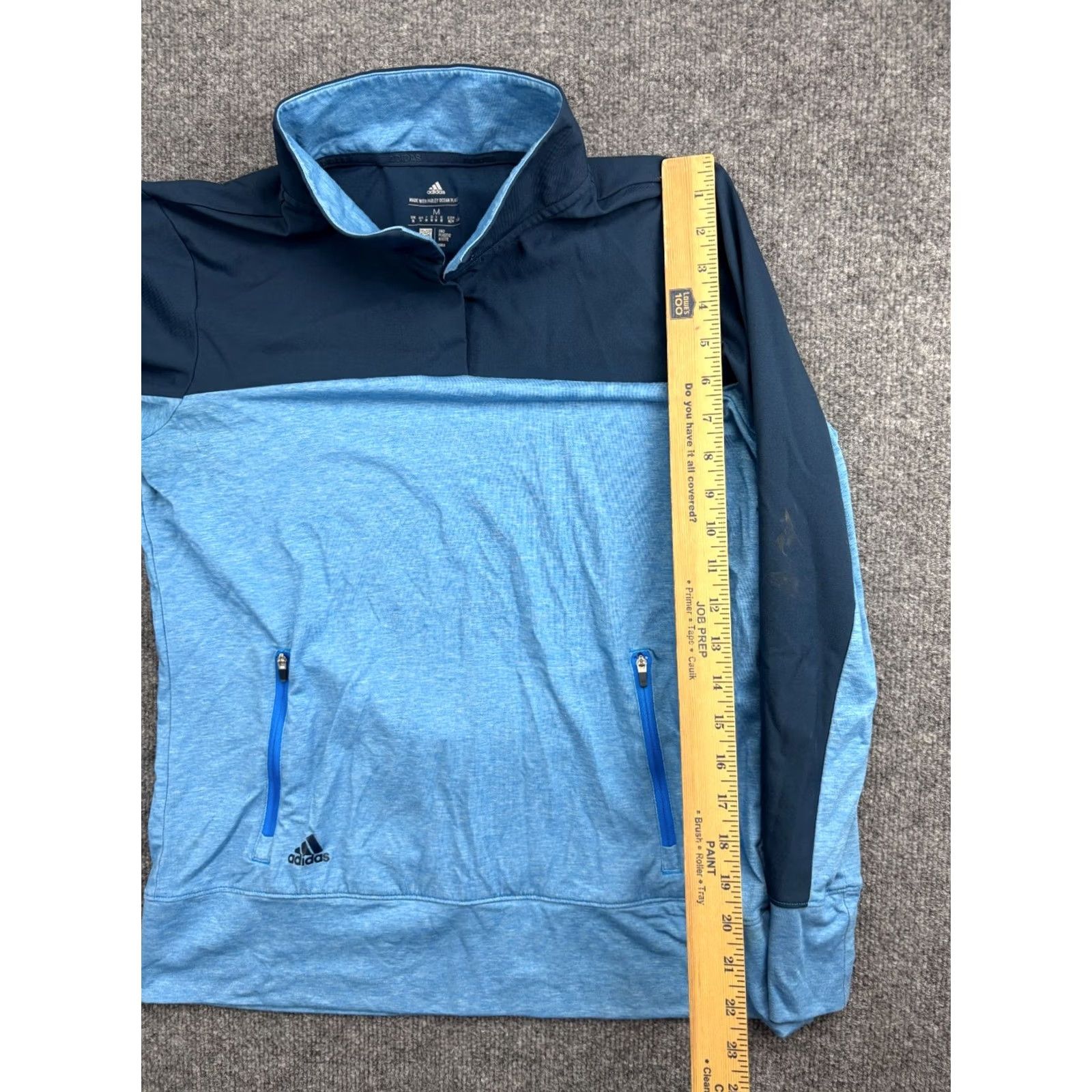 Adidas adidas Primeblue Golf Jacket Women's Medium Blue Pullover Lightweight Track Jacket Regular Size M Size M / US 6-8 / IT 42-44 - 5 Thumbnail