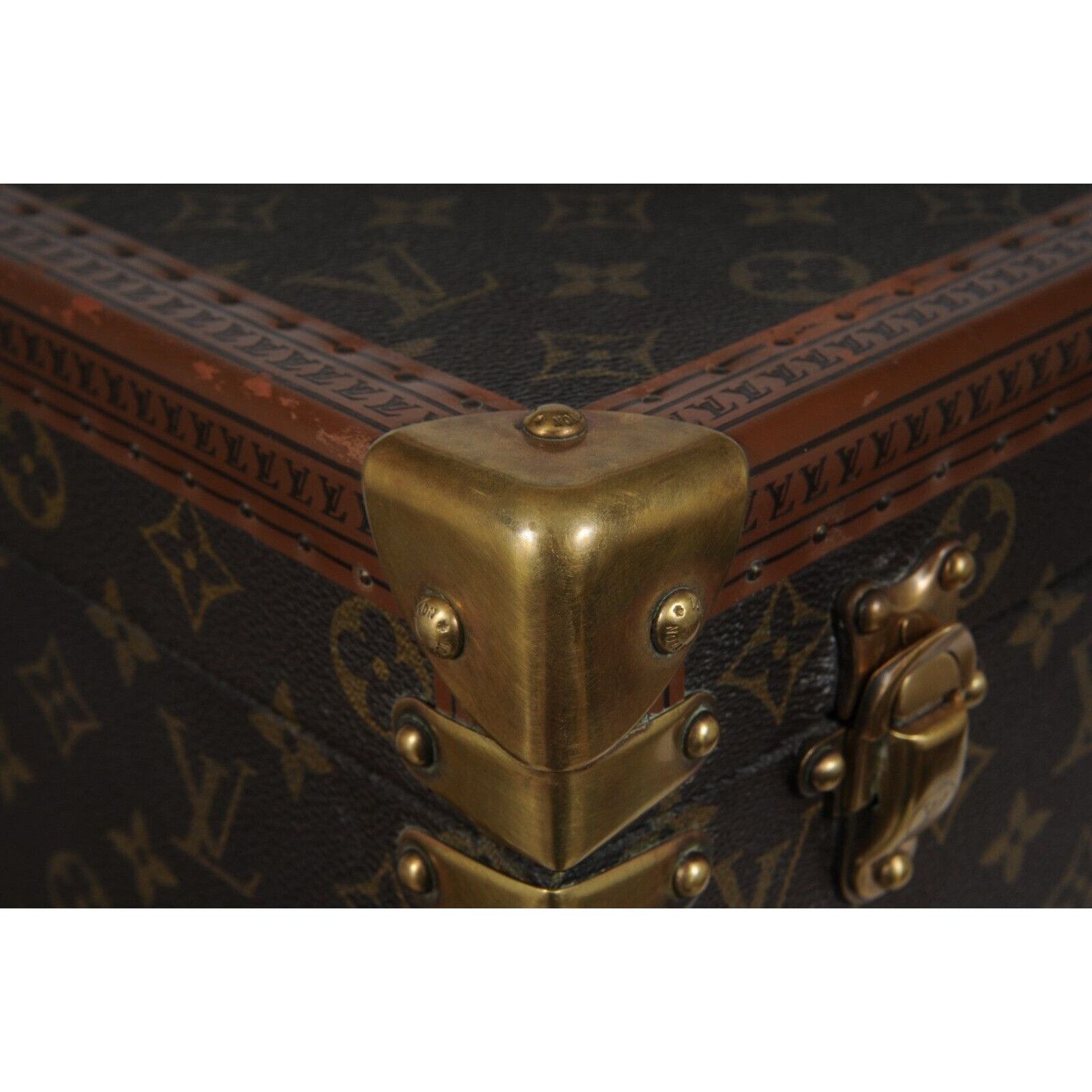 Louis Vuitton Boite Vanity Trunk Train Case Lv Logo Brown - 02483 Size ONE SIZE - 14 Thumbnail