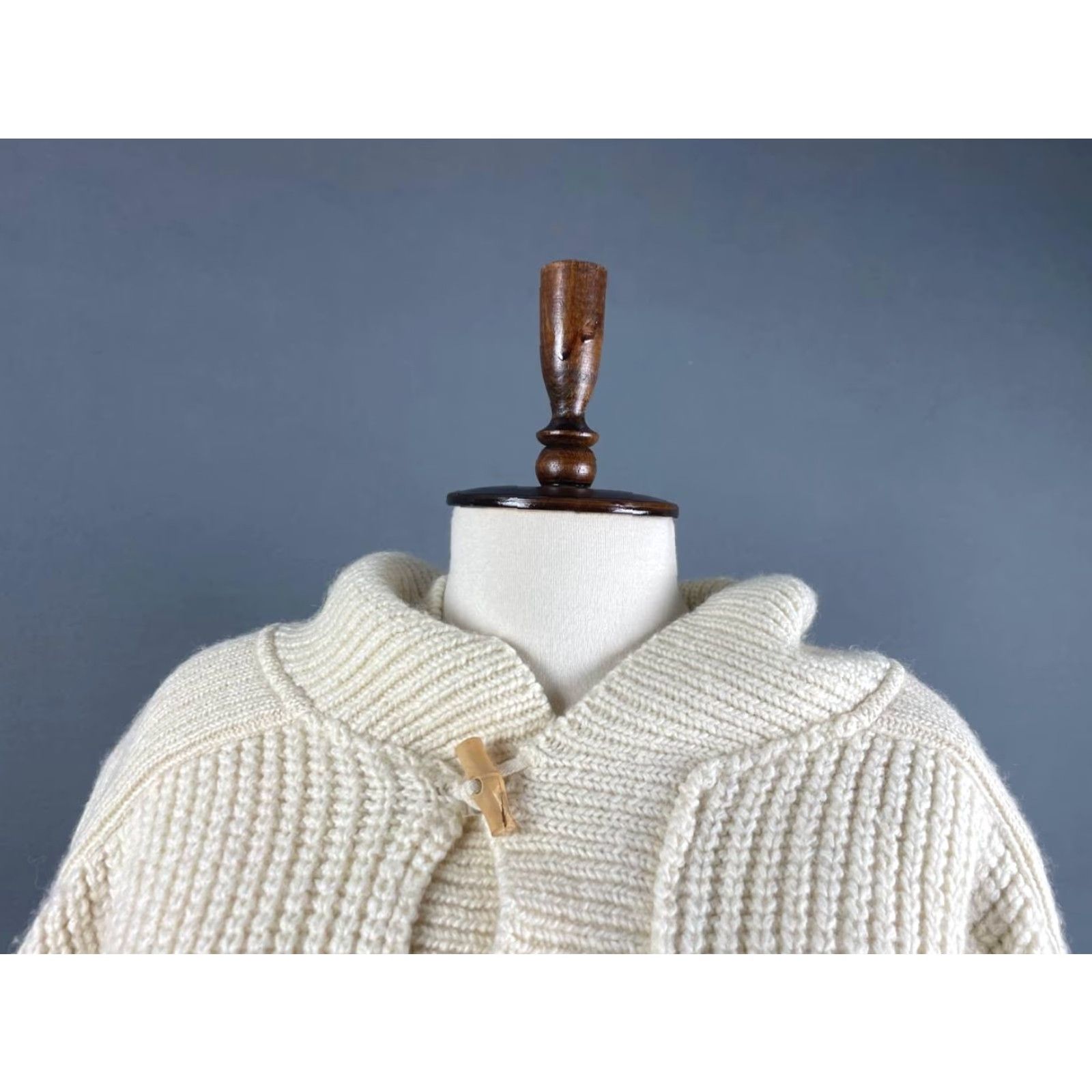 Lacoste Lacoste Womens Vintage? No — Lacoste Club Womens Chunky Knit Sweater Ivory Long Sleeve Mock Neck Pullover Size ONE SIZE - 4 Thumbnail