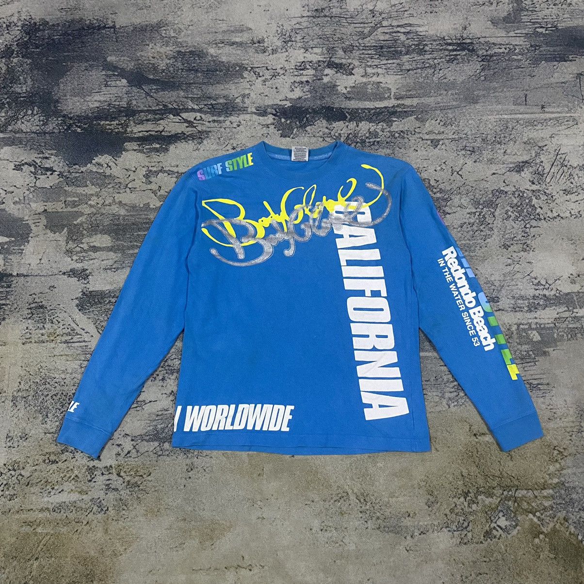 Body Glove × Vintage Vintage Body Glove Spellout All Side Long Sleeve Size US S / EU 44-46 / 1 - 1 Thumbnail