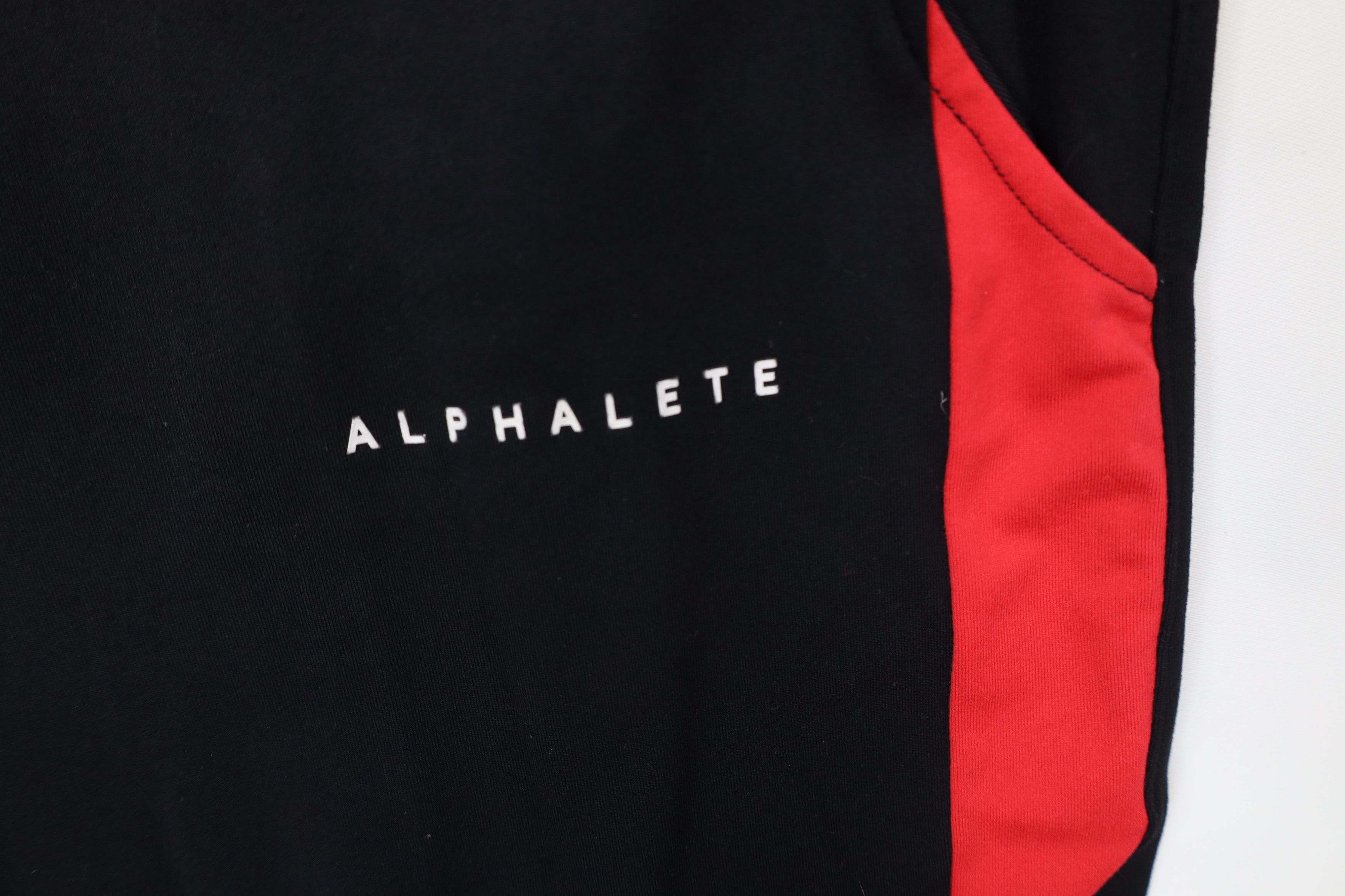 Vintage Alphalete Stretch Spell Block Cuffed Joggers Pants Black Size US 34 / EU 50 - 5 Thumbnail