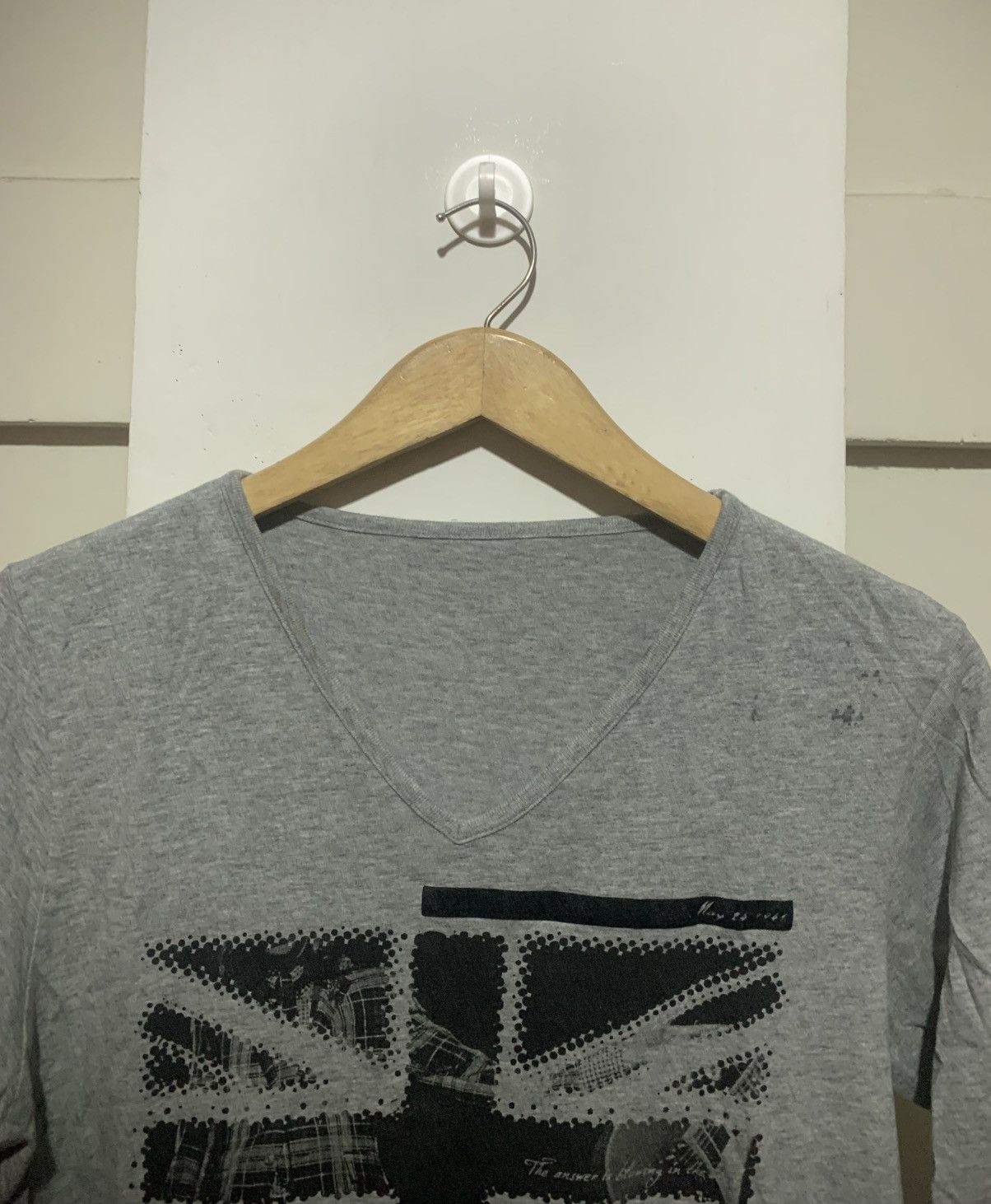 Japanese Brand Japanese Poem Quotes Union Jack Tee Shirt Size US L / EU 52-54 / 3 - 7 Thumbnail