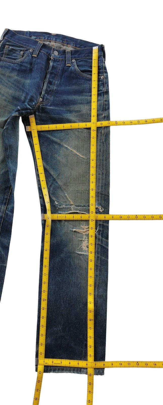 Levi's × Undercover × Vintage Selvedge Levis Vintage Nice Distressed Style (Size 28x42) Size US 28 / EU 44 - 17 Thumbnail