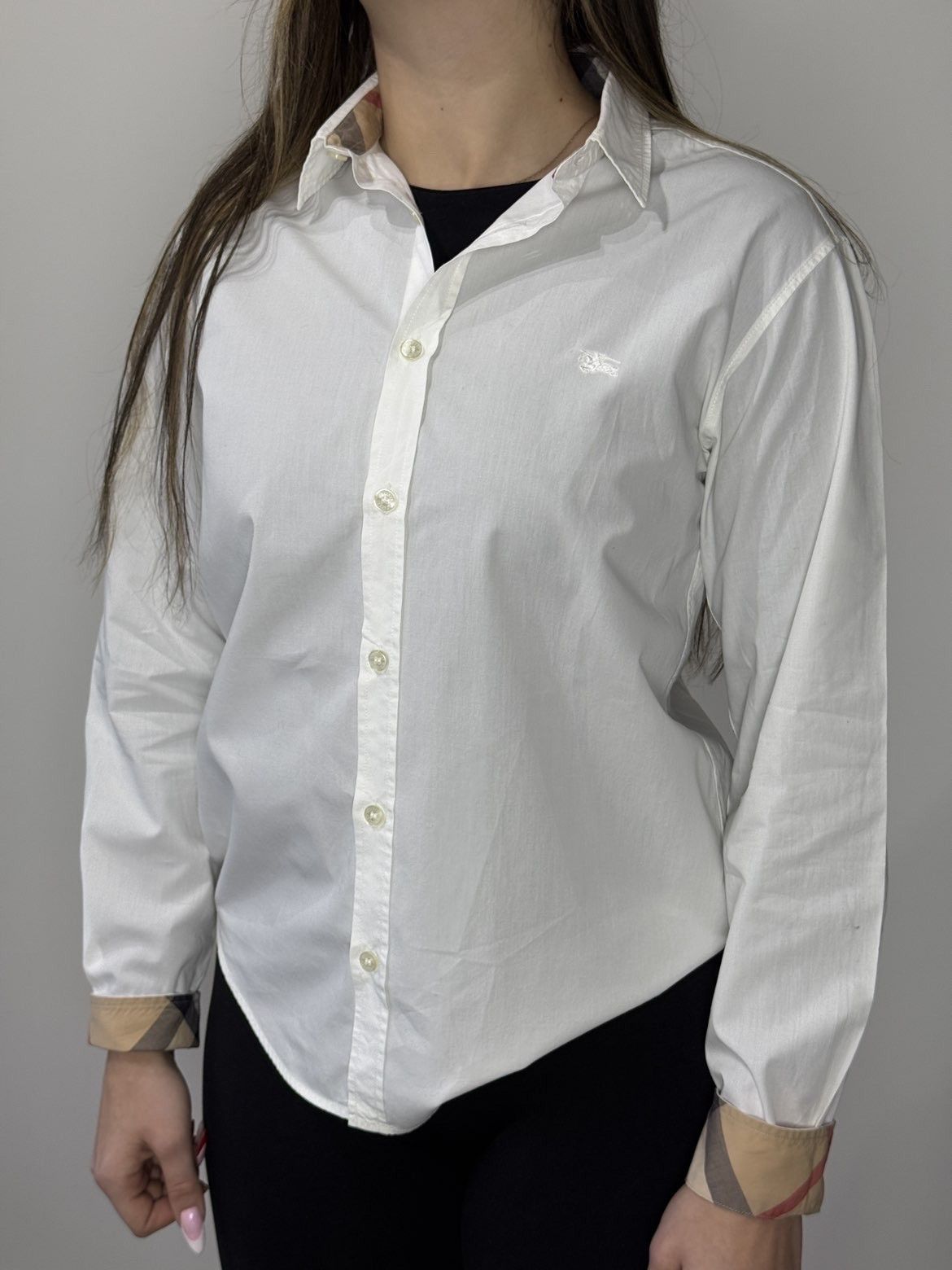 Burberry Burberry nova check white button up shirt Size S / US 4 / IT 40 - 11 Thumbnail