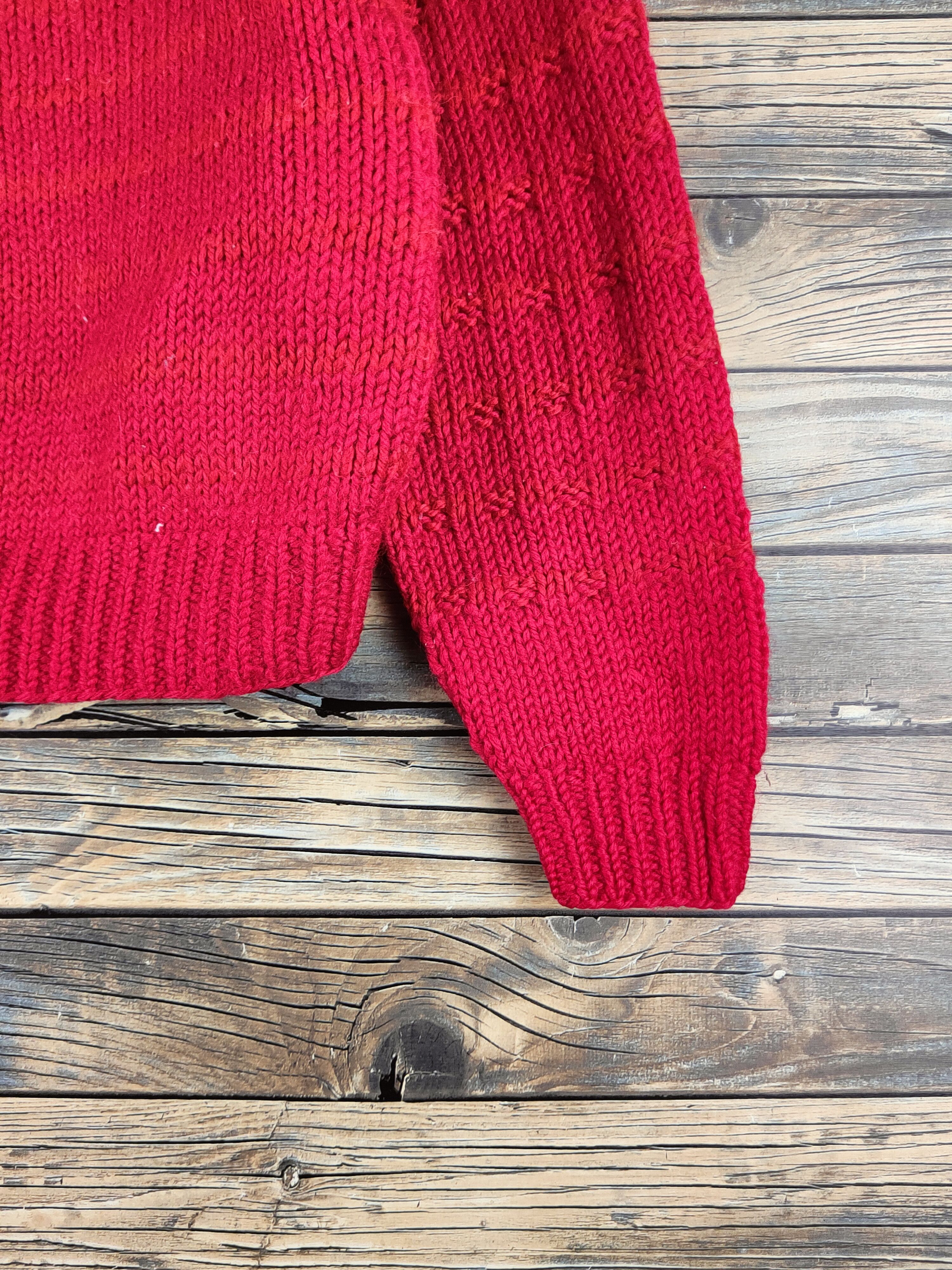 Japanese Brand DL Japanese Brand Red Knitwear Sweatshirts #46-391 Size M / US 6-8 / IT 42-44 - 6 Thumbnail