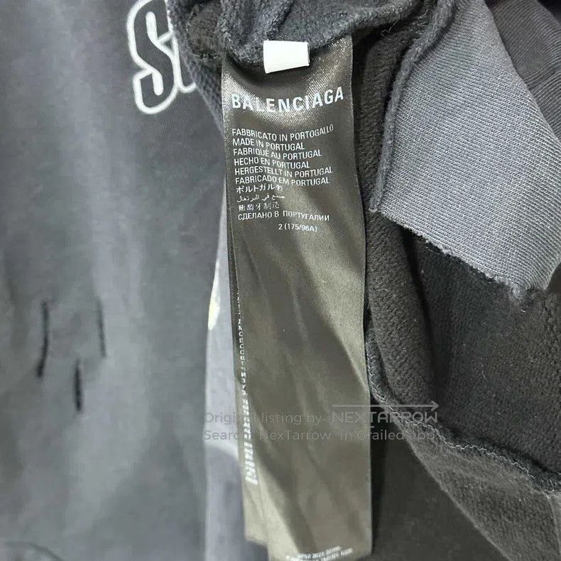 Balenciaga Balenciaga Inverted Portrait Lightning Hoodie Size US M / EU 48-50 / 2 - 4 Thumbnail
