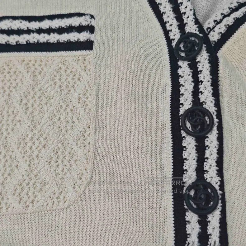 Chanel Chanel Beige mulberry silk knitted short-sleeved dress Size XXS / US 00 / IT 34 - 8 Thumbnail