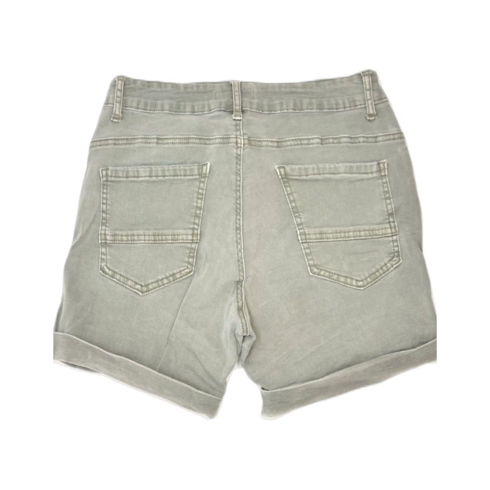 Denime GAUDI Womens Grey Distressed Denim Shorts UK 18 XL W34 Cotton Size 40" / US 18 - 2 Thumbnail
