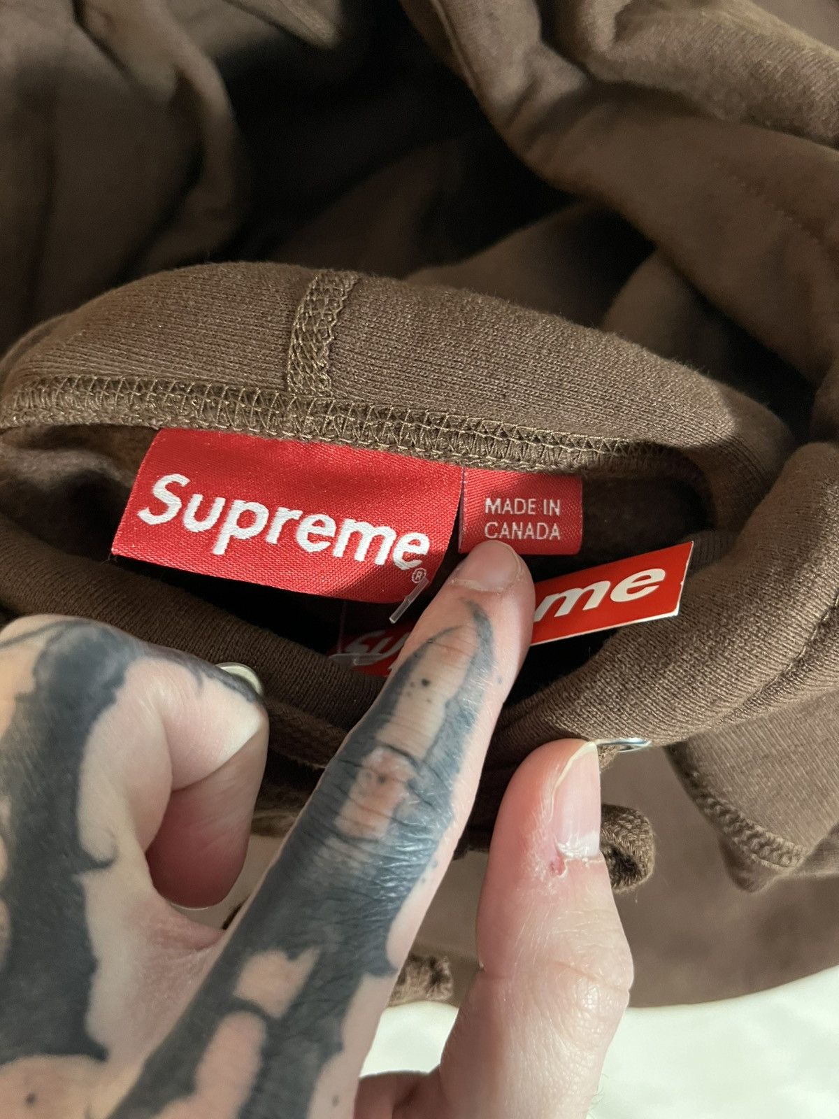 Supreme Supreme bandana box logo hoodie brown Size US L / EU 52-54 / 3 - 4 Thumbnail