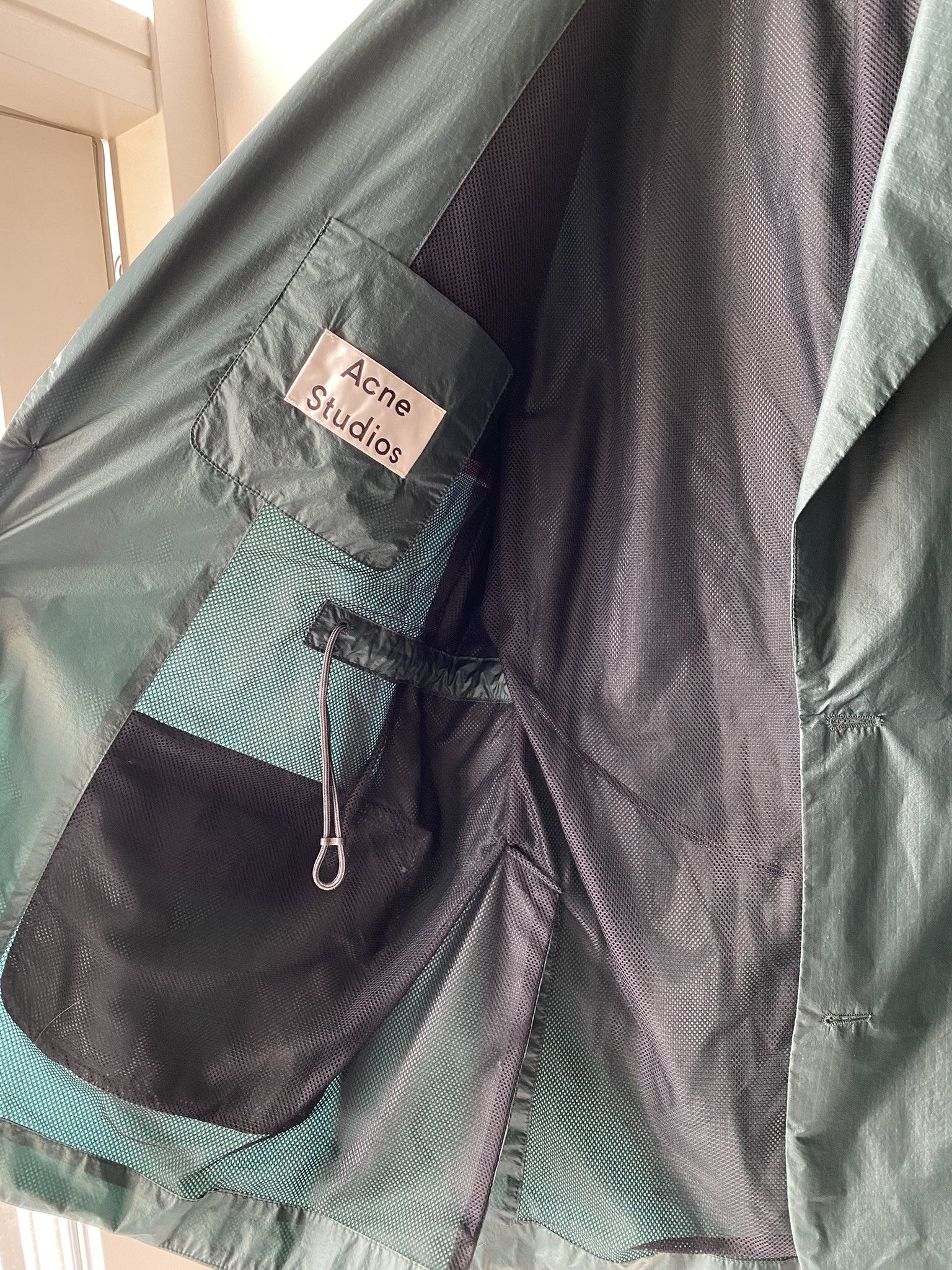 Acne Studios $590 - 50/L - Nylon Rip Suit Jacket - Green Size US L / EU 52-54 / 3 - 11 Thumbnail