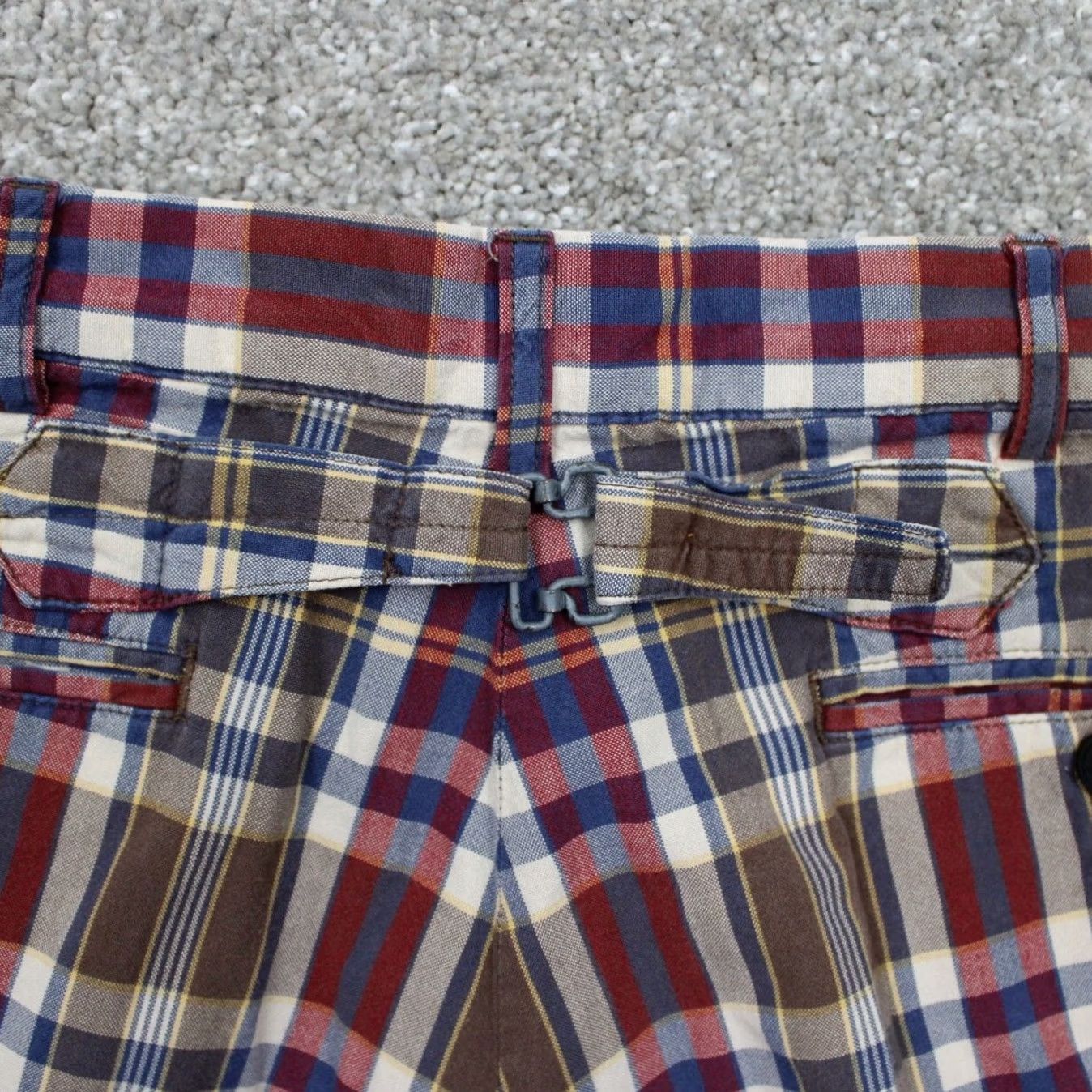Polo Ralph Lauren Polo Ralph Lauren Chino Shorts Men 34 Red/Green/Blue Plaid 10" Cotton Flat Front Size US S / EU 44-46 / 1 - 7 Thumbnail