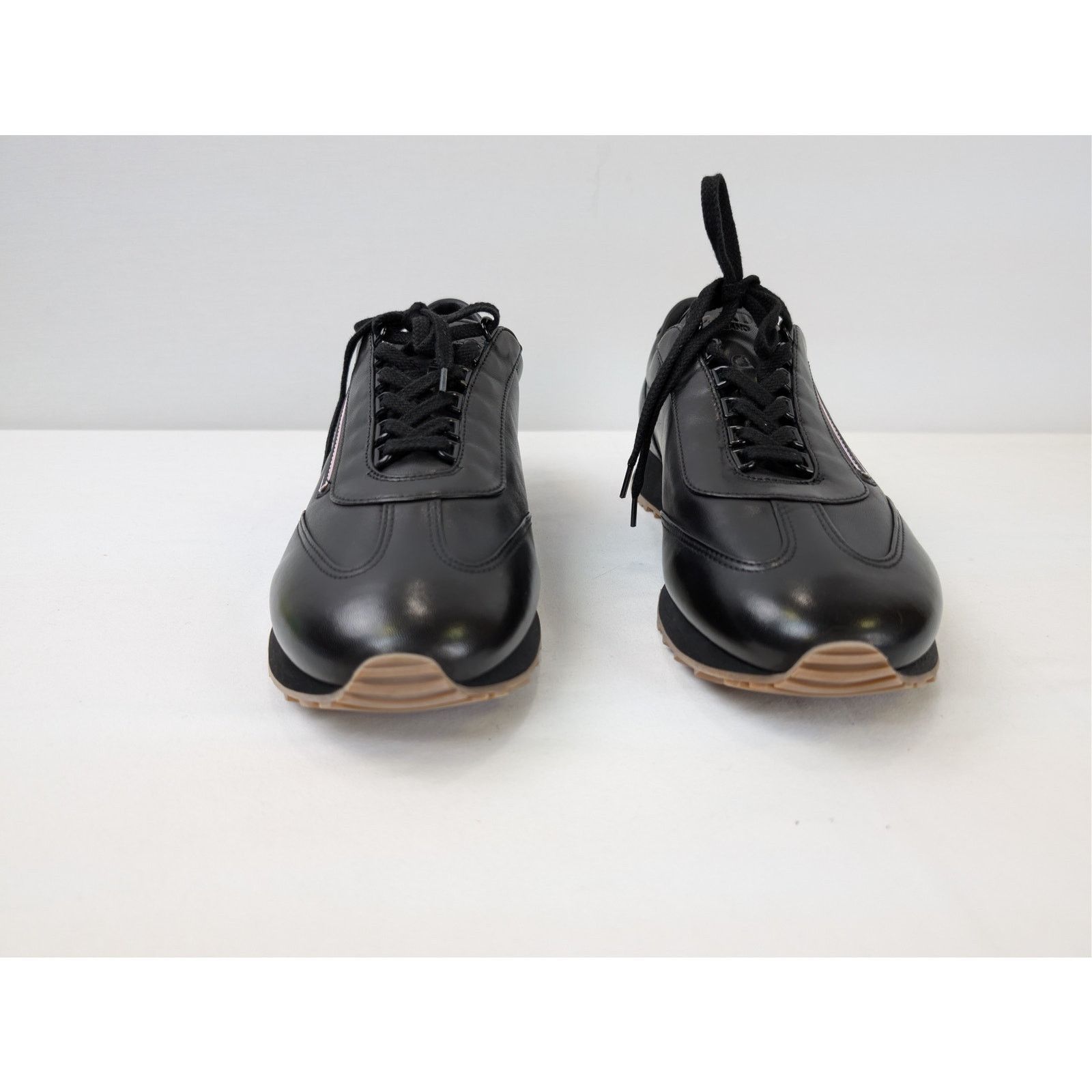 Prada o1rshd1 Leather Sneakers in Black Size US 10.5 / EU 43-44 - 9 Thumbnail