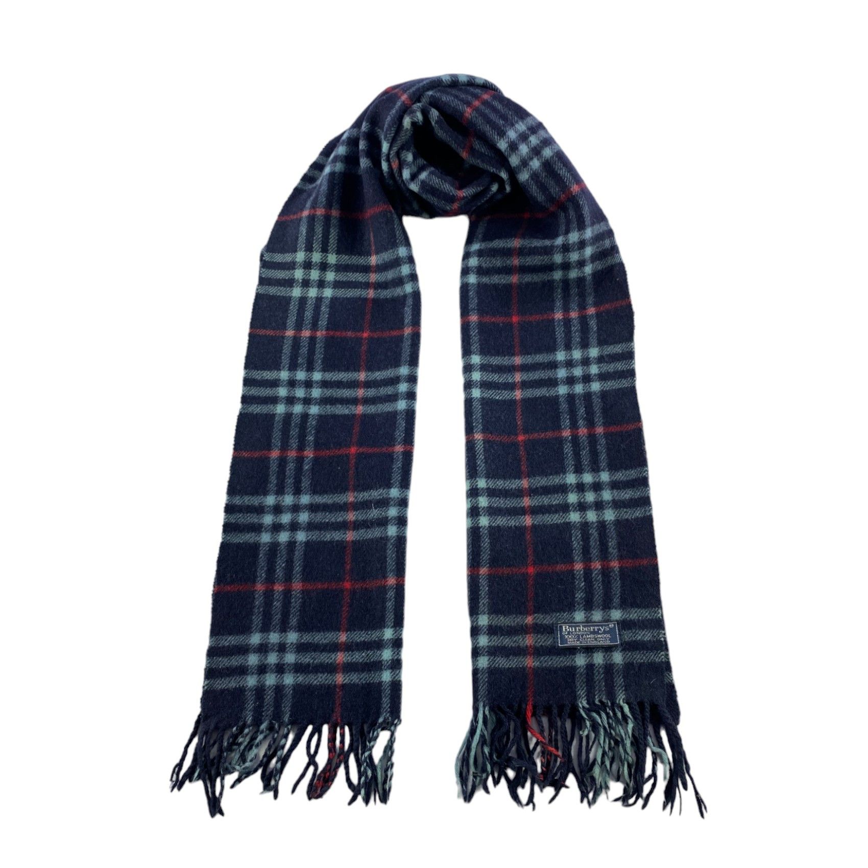 Burberry × Vintage Burberry Scarf / Muffler / Neckwear - WW1071 Size ONE SIZE - 1 Thumbnail